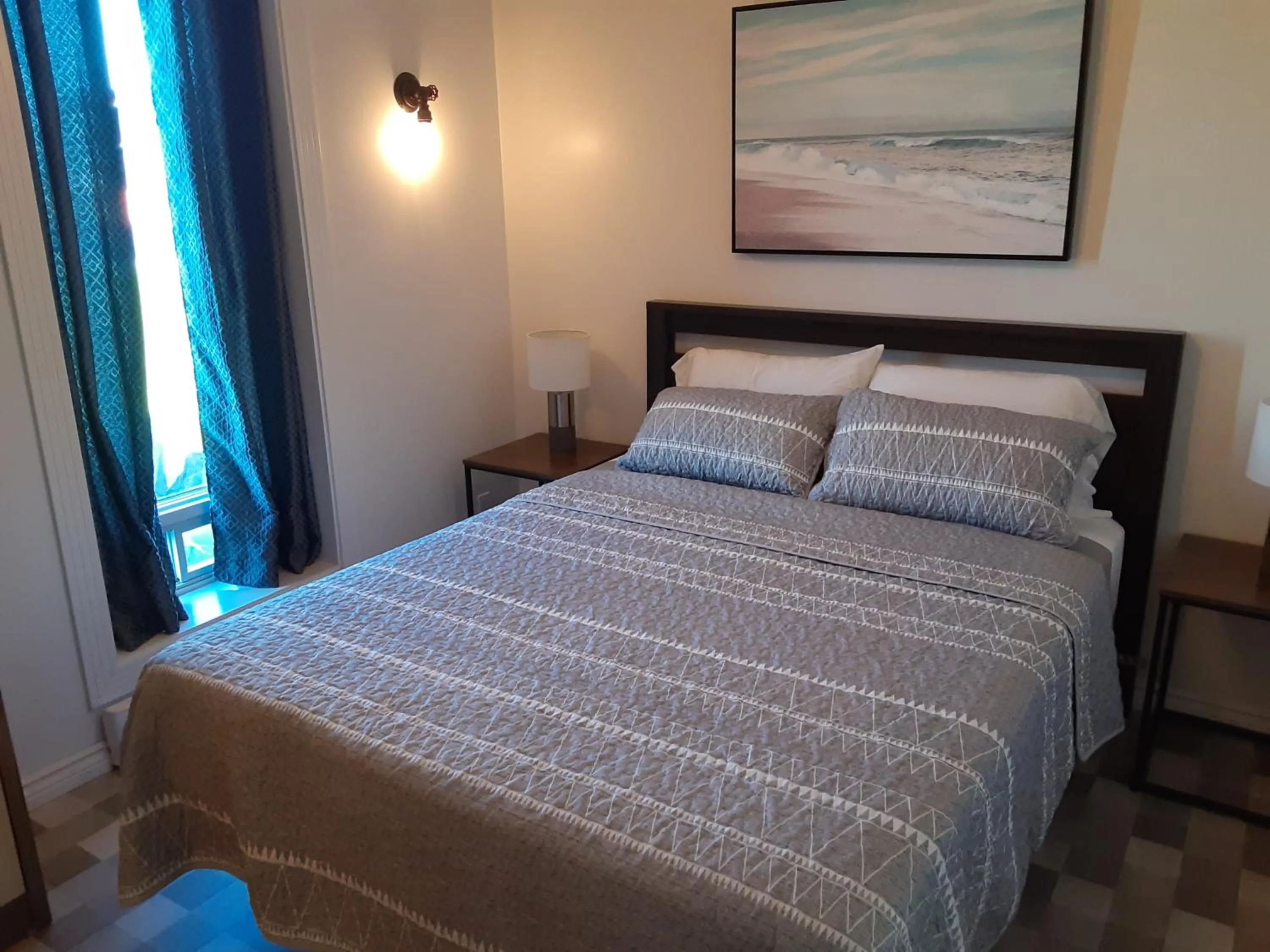 Bed in Le Pirate Motel et Camping