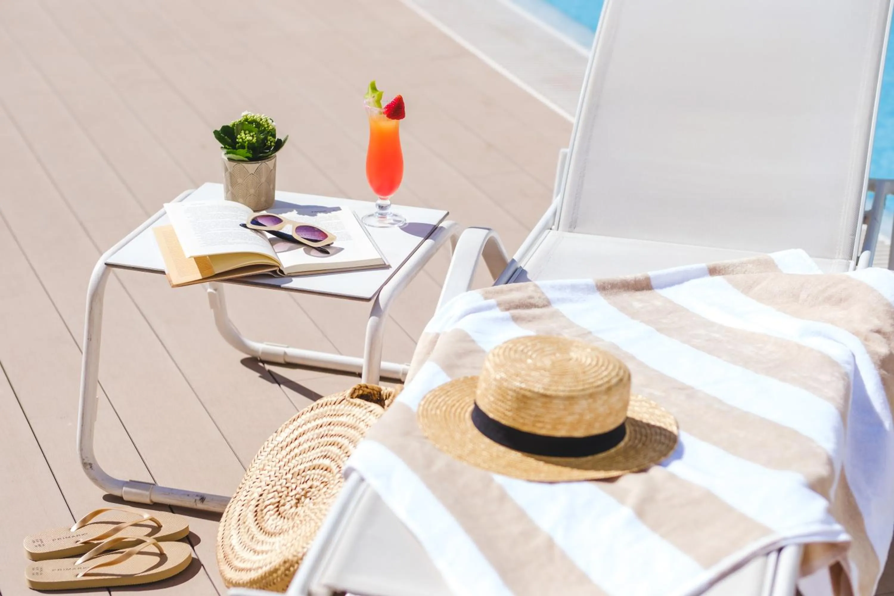 sunbed in Welikehotel Triton Beach