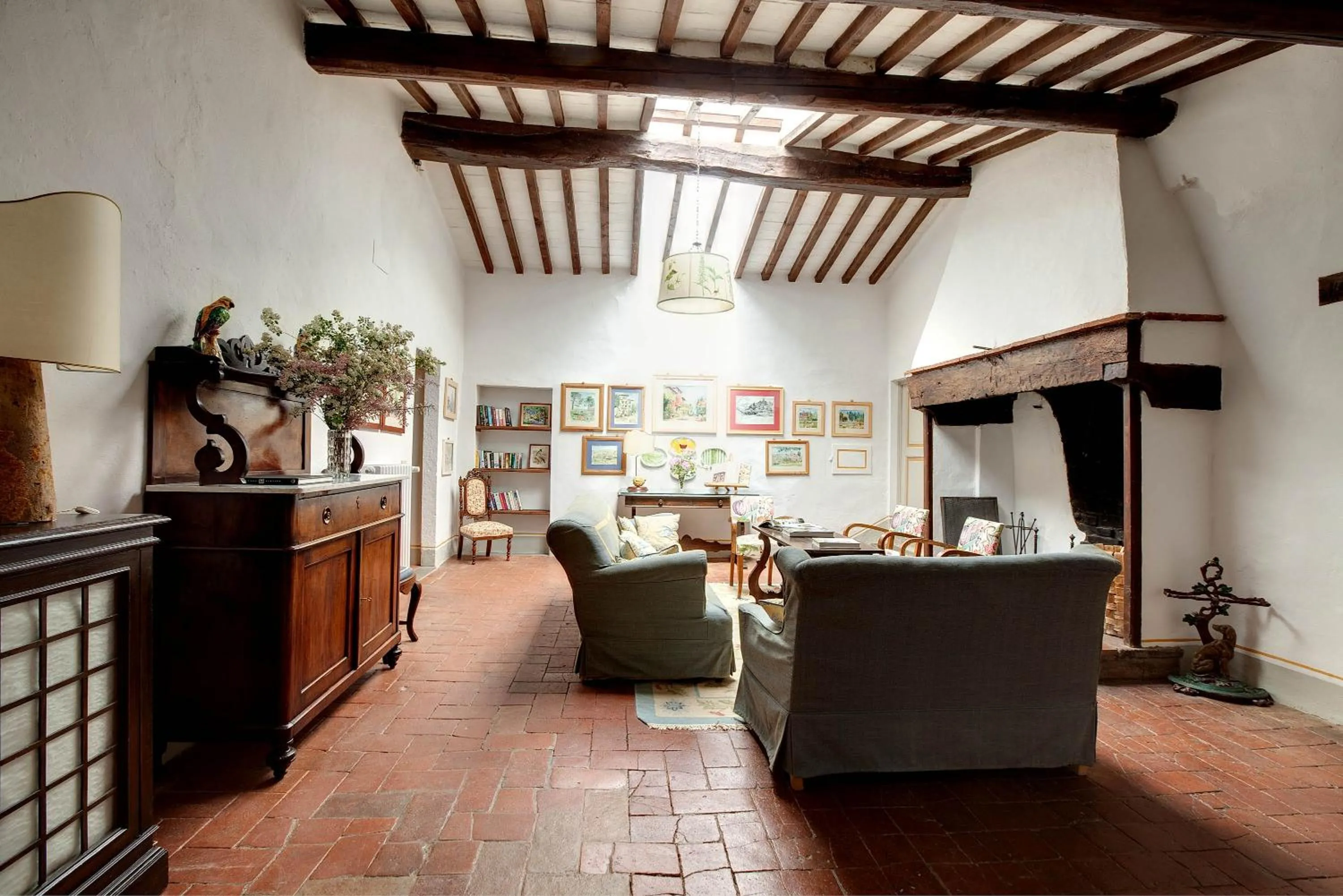 Living room in Villa Le Barone