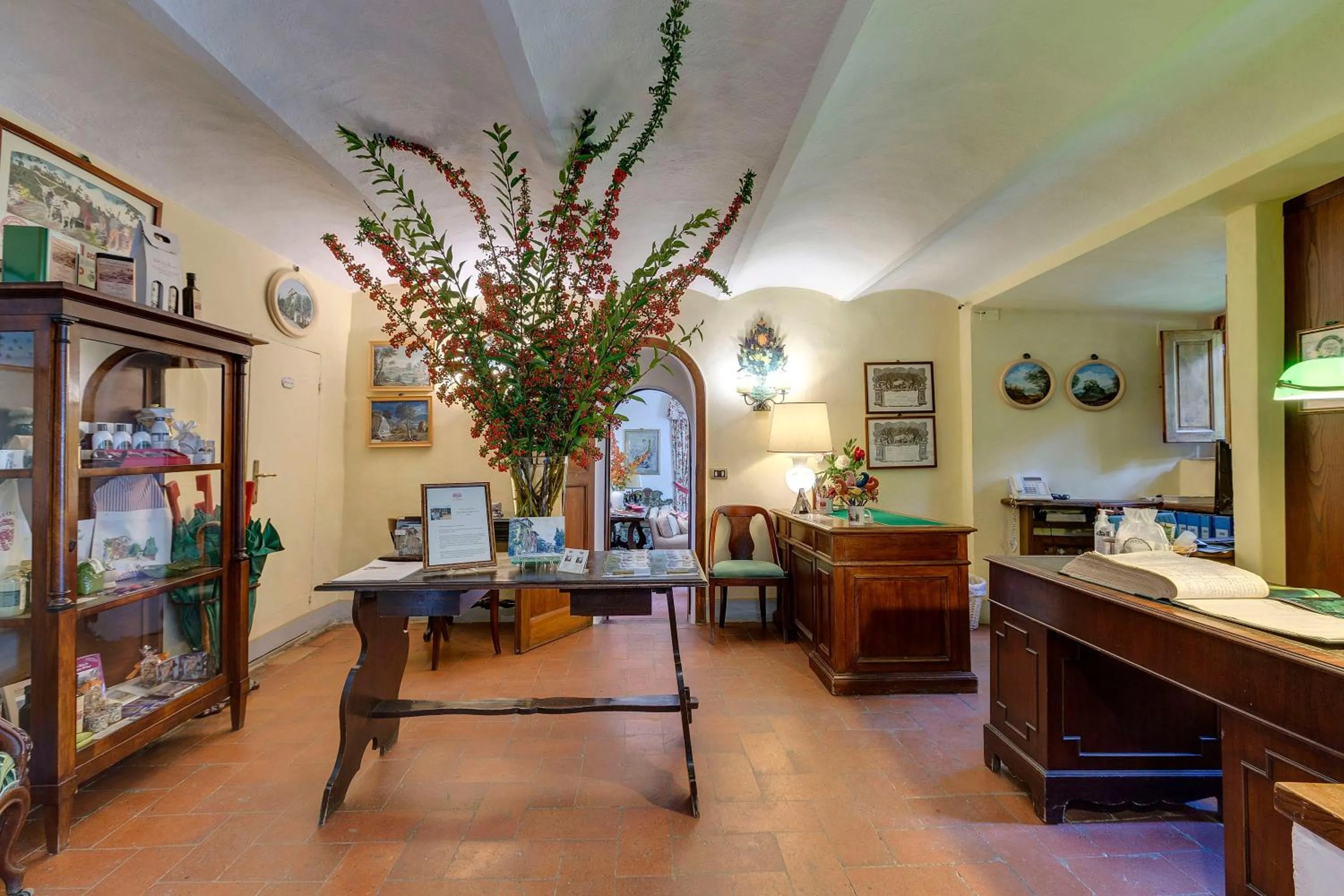 Lobby or reception in Villa Le Barone