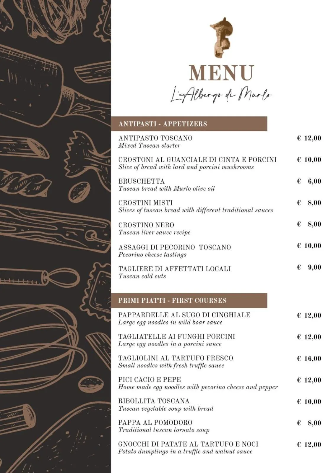 Restaurant/places to eat in Albergo Di Murlo