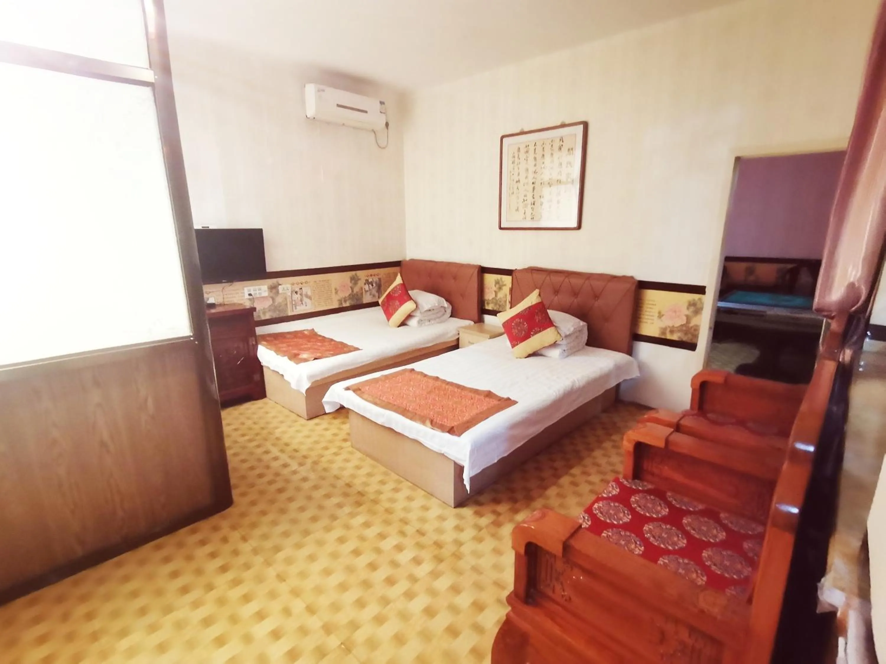 Bed in Pingyao Yan Family Homestay