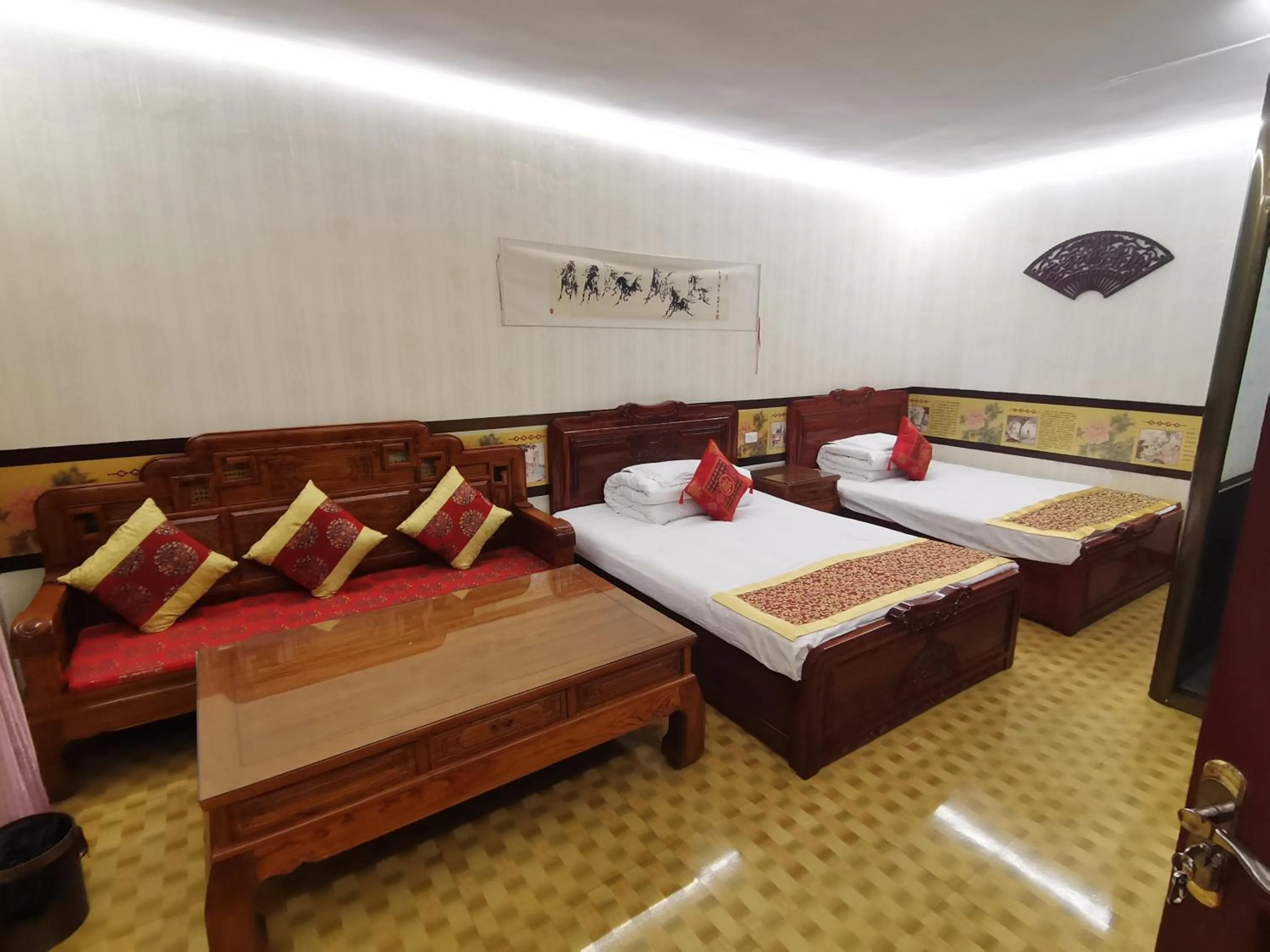 Bed in Pingyao Yan Family Homestay