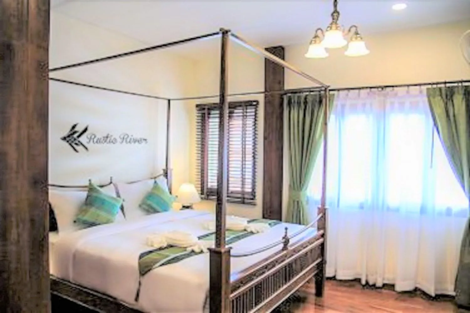 Bed in Rustic River Boutique