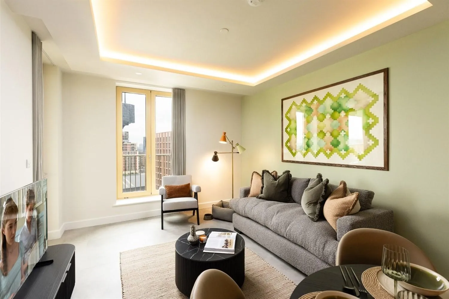 Living room in Charles Hope London Battersea