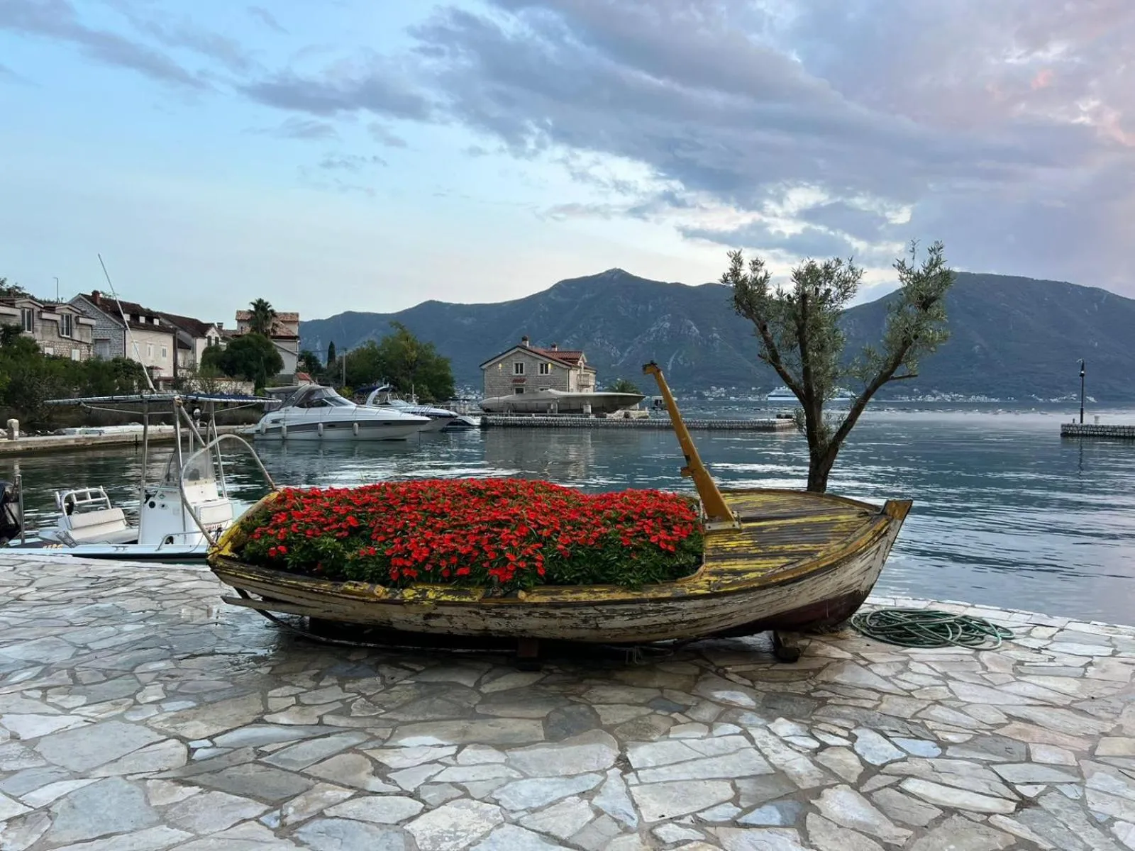 Nearby landmark in Risan Bay