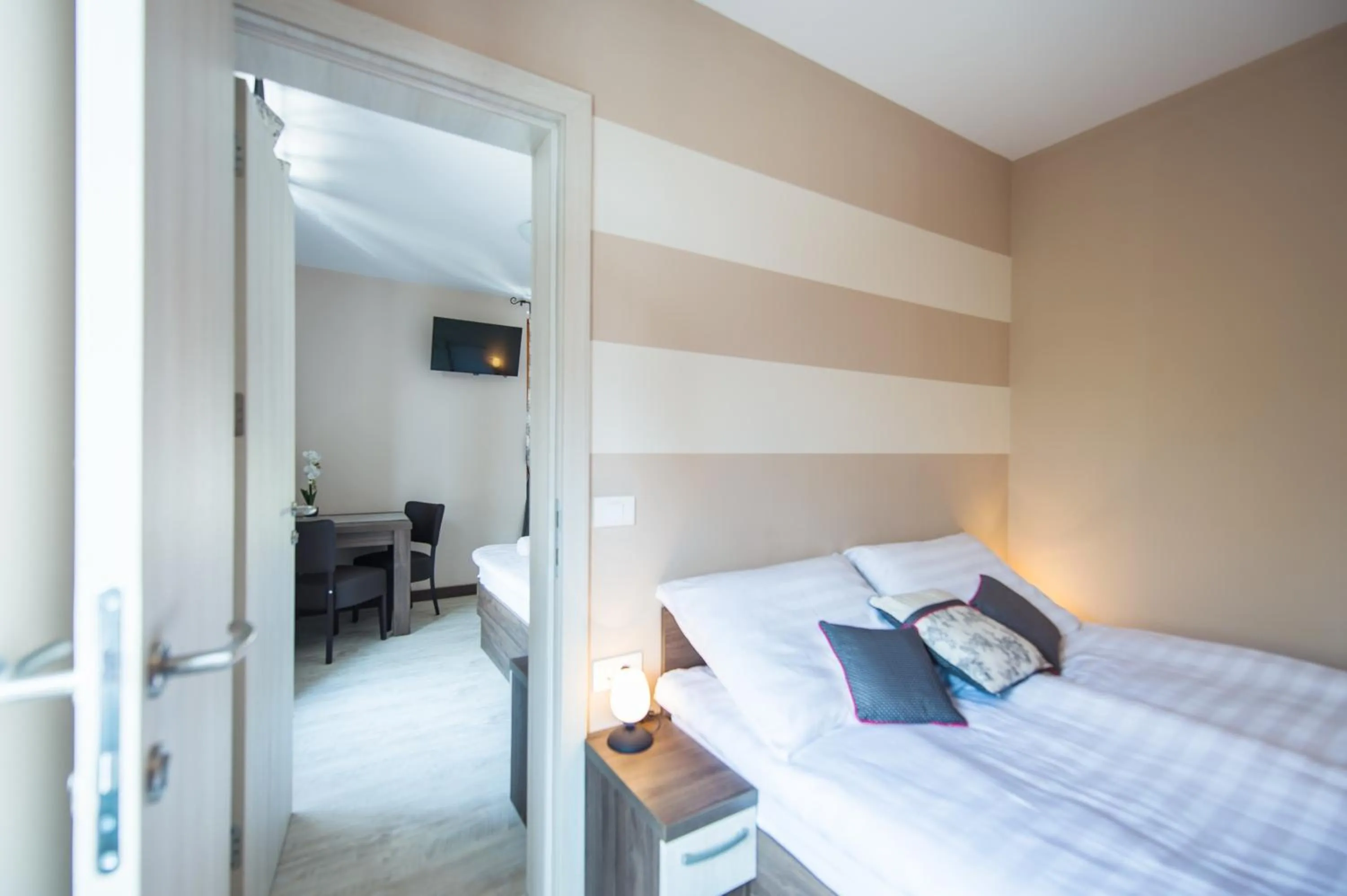 View (from property/room), Bed in Hotel Pri mostu