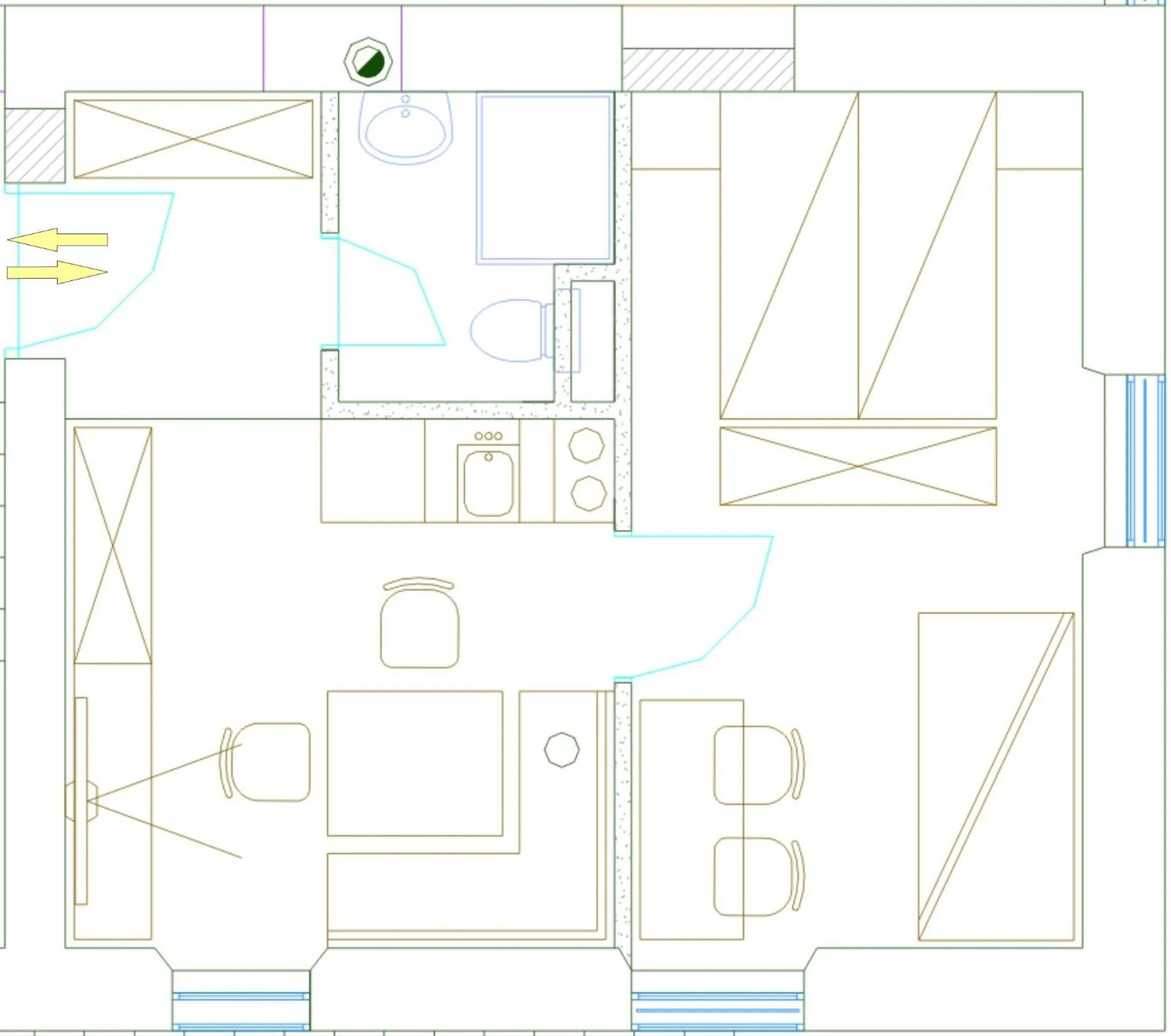 Floor plan in Hotel Pri mostu