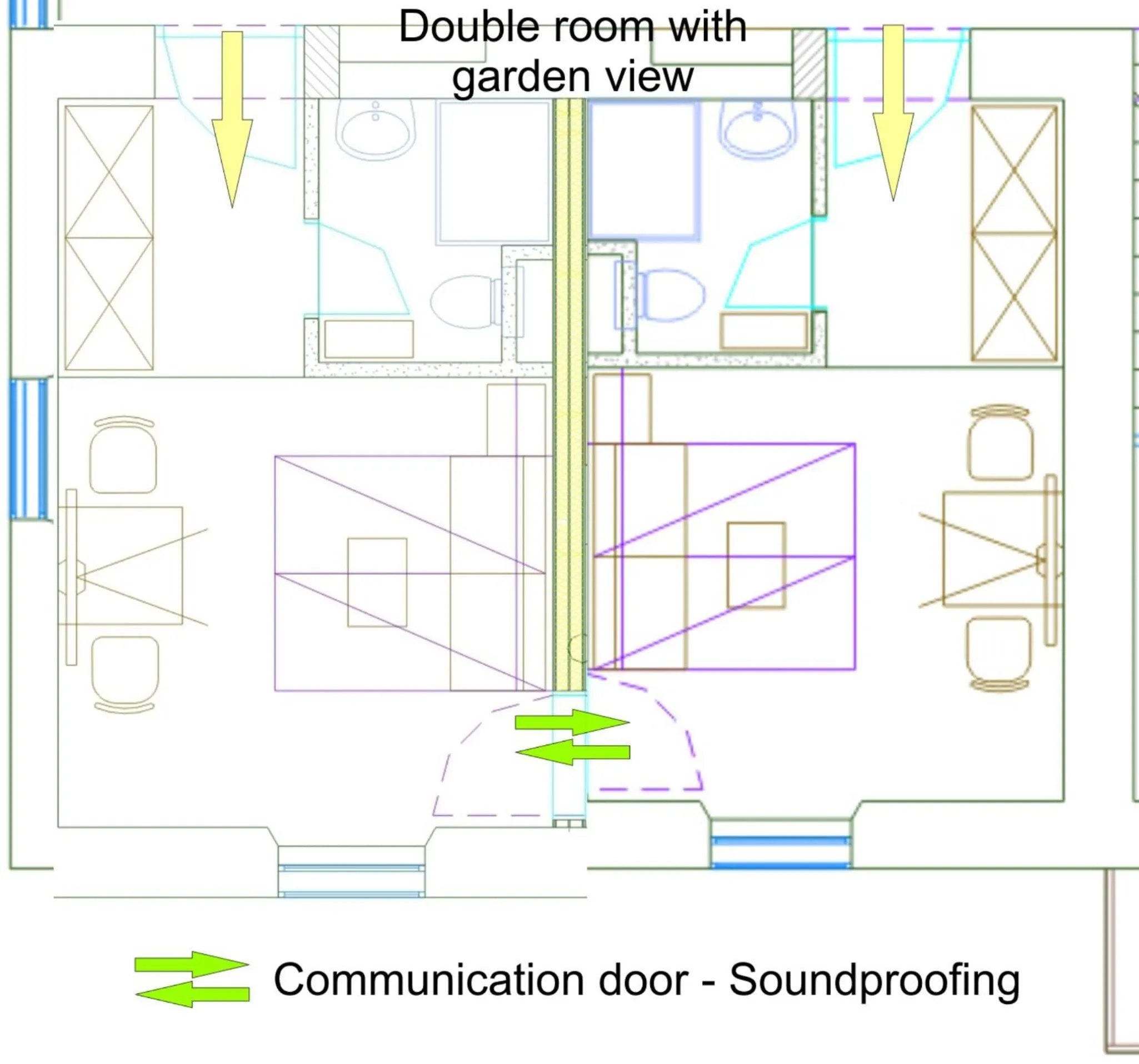 Floor plan in Hotel Pri mostu