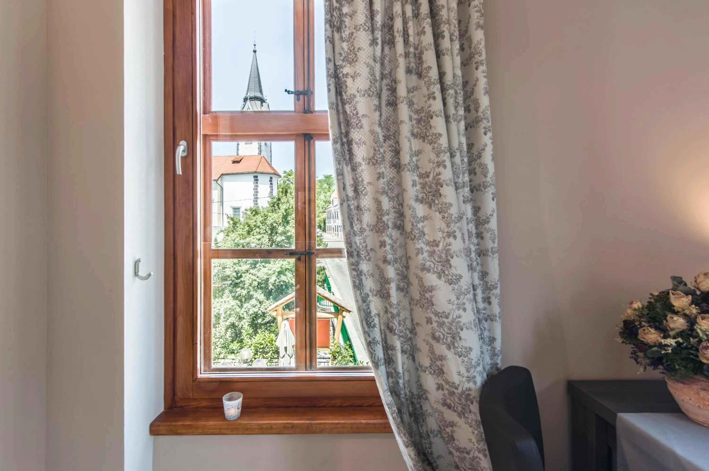 Garden view in Hotel Pri mostu