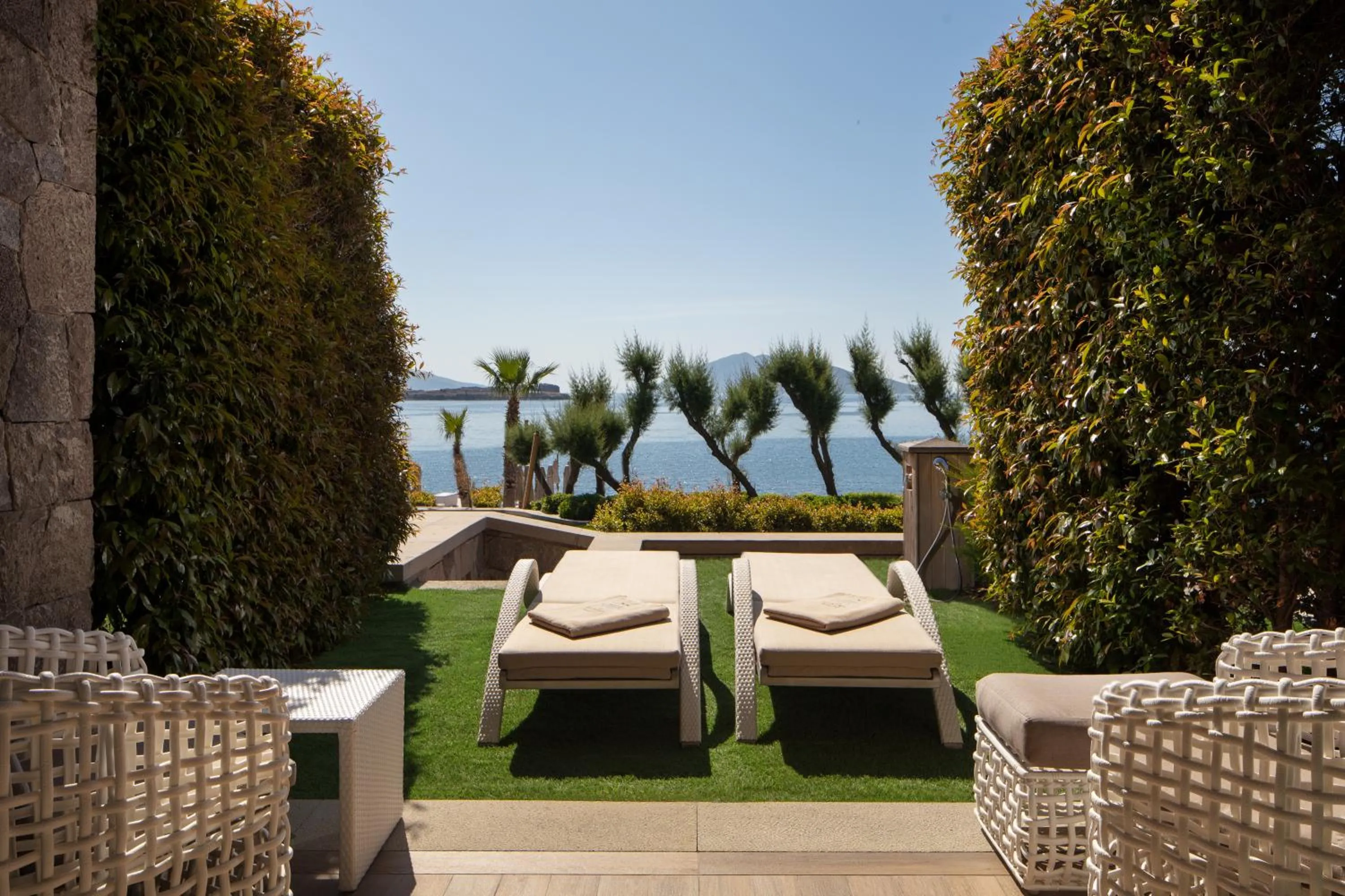 Patio in Caresse, a Luxury Collection Resort & Spa, Bodrum