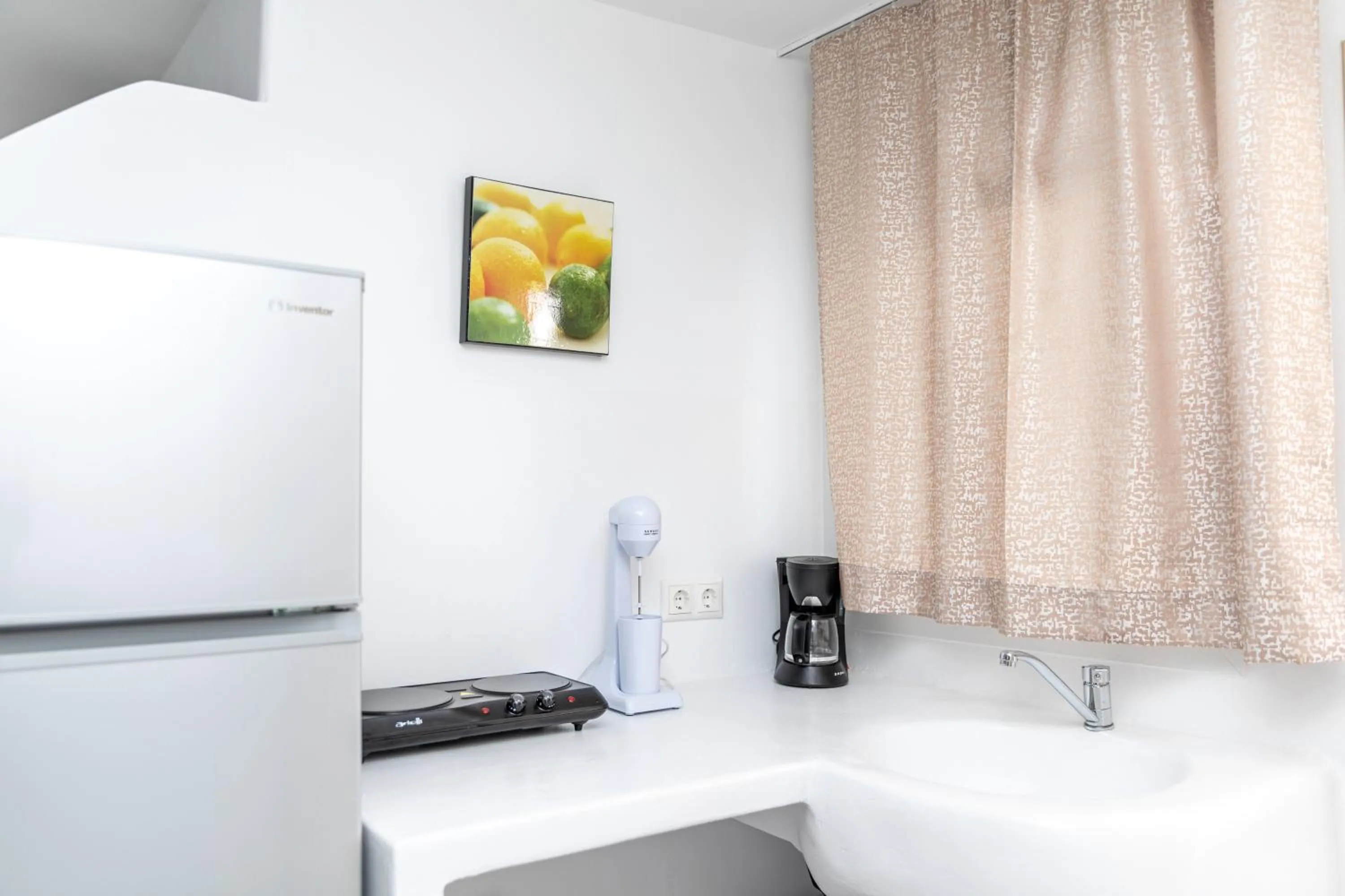 kitchen in Depis luxury suites