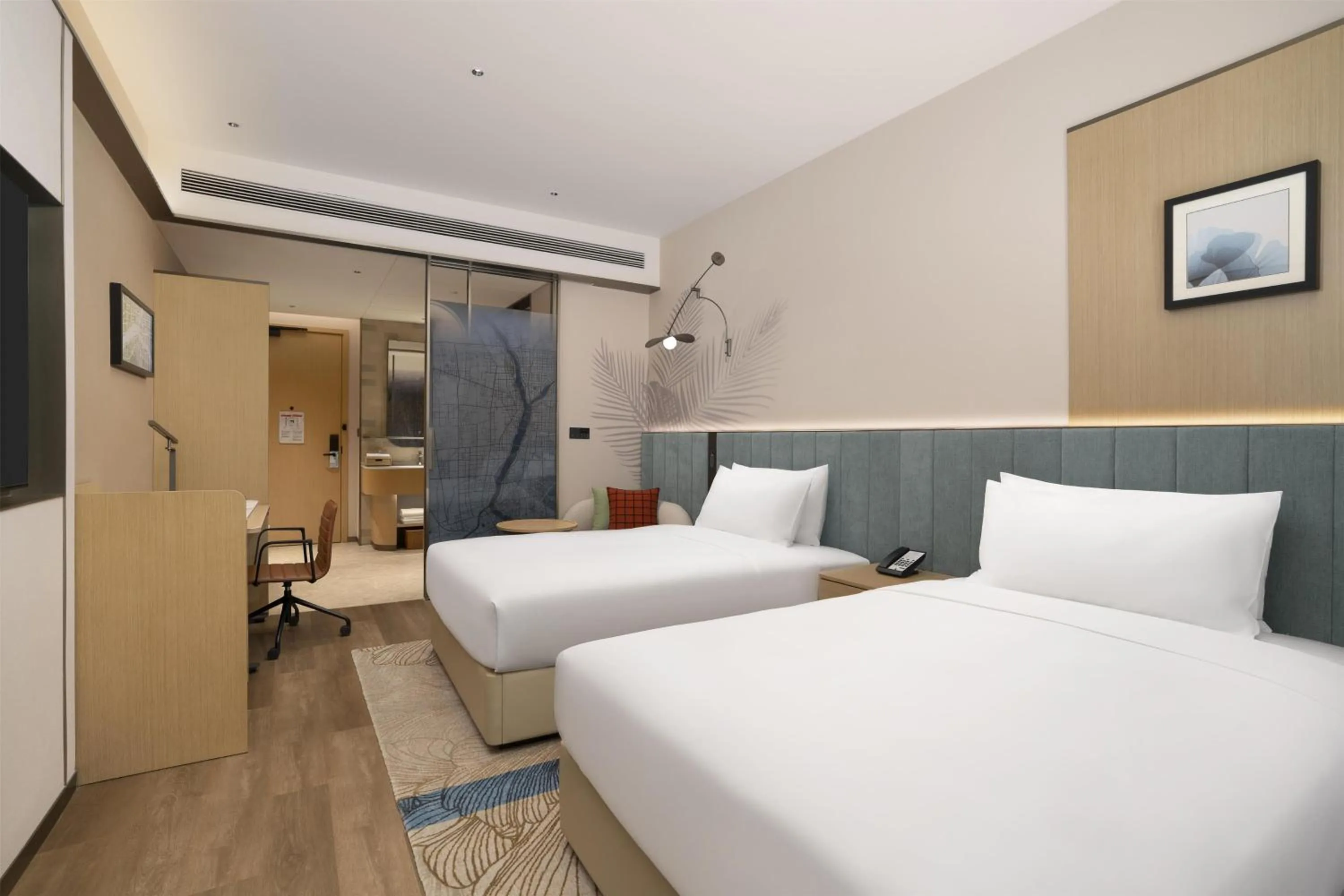 Bed in Hilton Garden Inn Linyi Shangcheng
