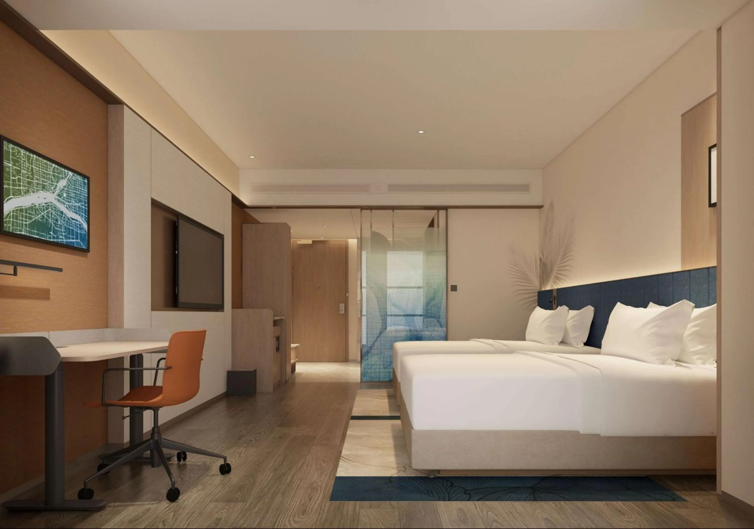 Bed in Hilton Garden Inn Linyi Shangcheng