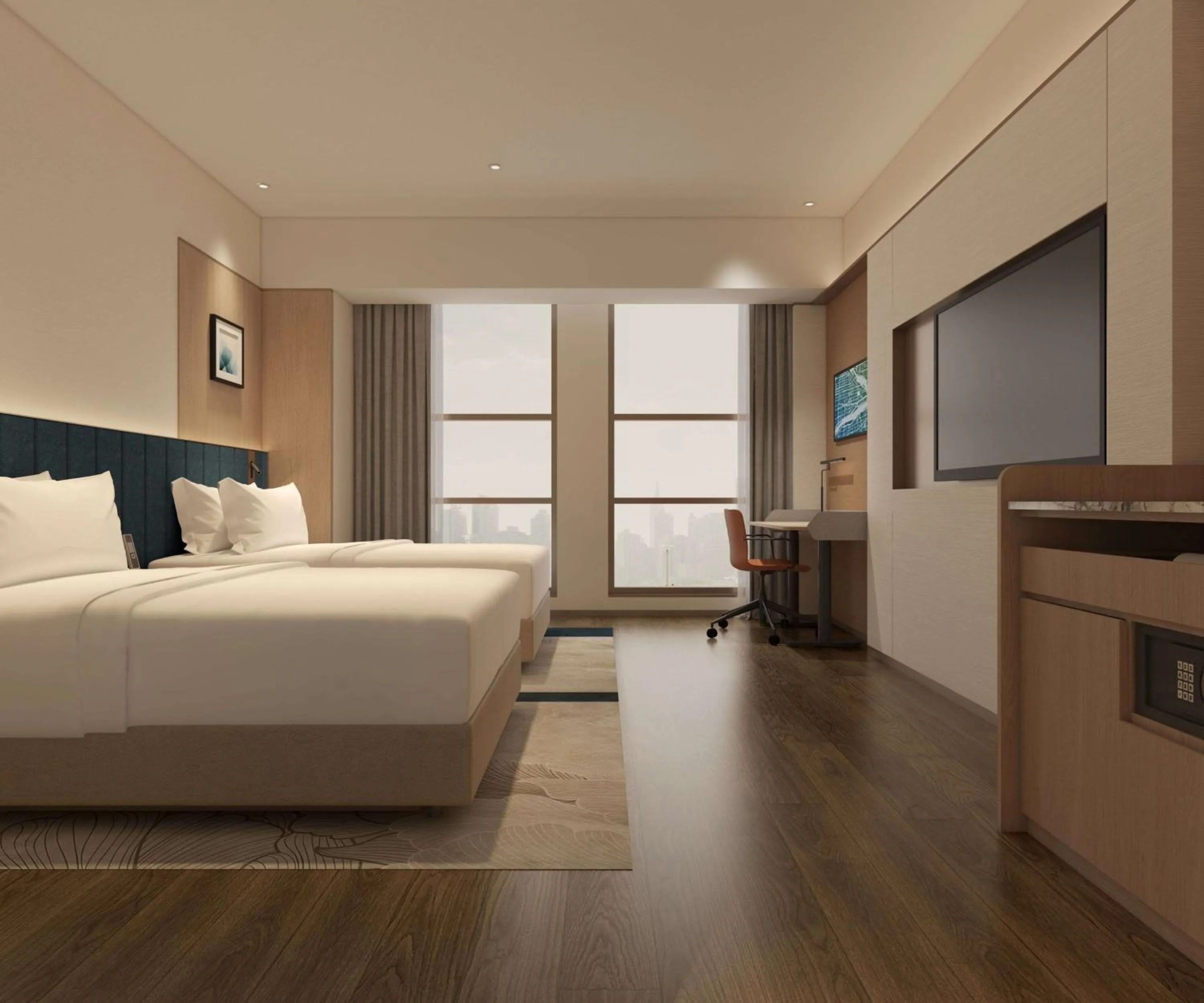 Bed in Hilton Garden Inn Linyi Shangcheng