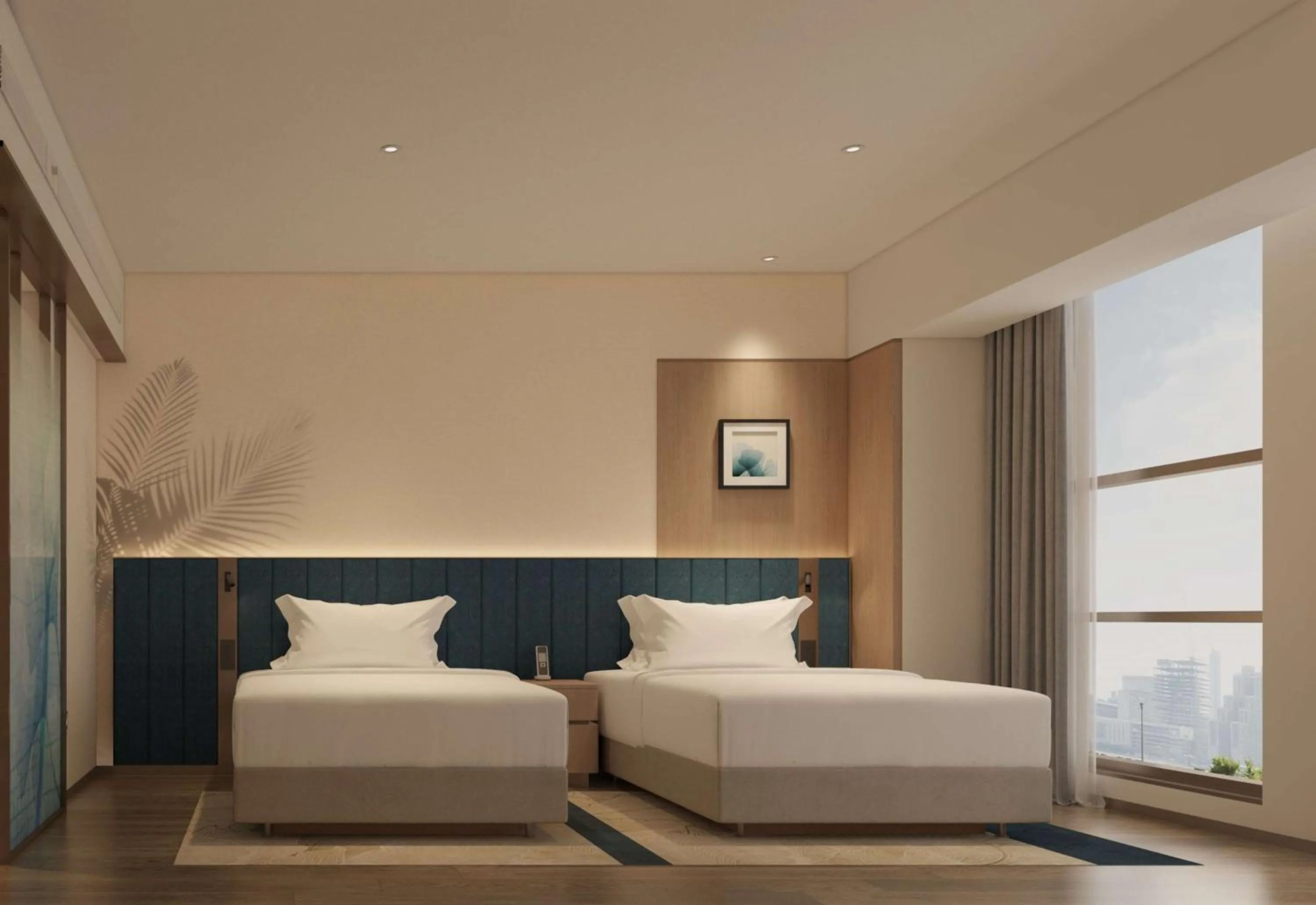 Bed in Hilton Garden Inn Linyi Shangcheng