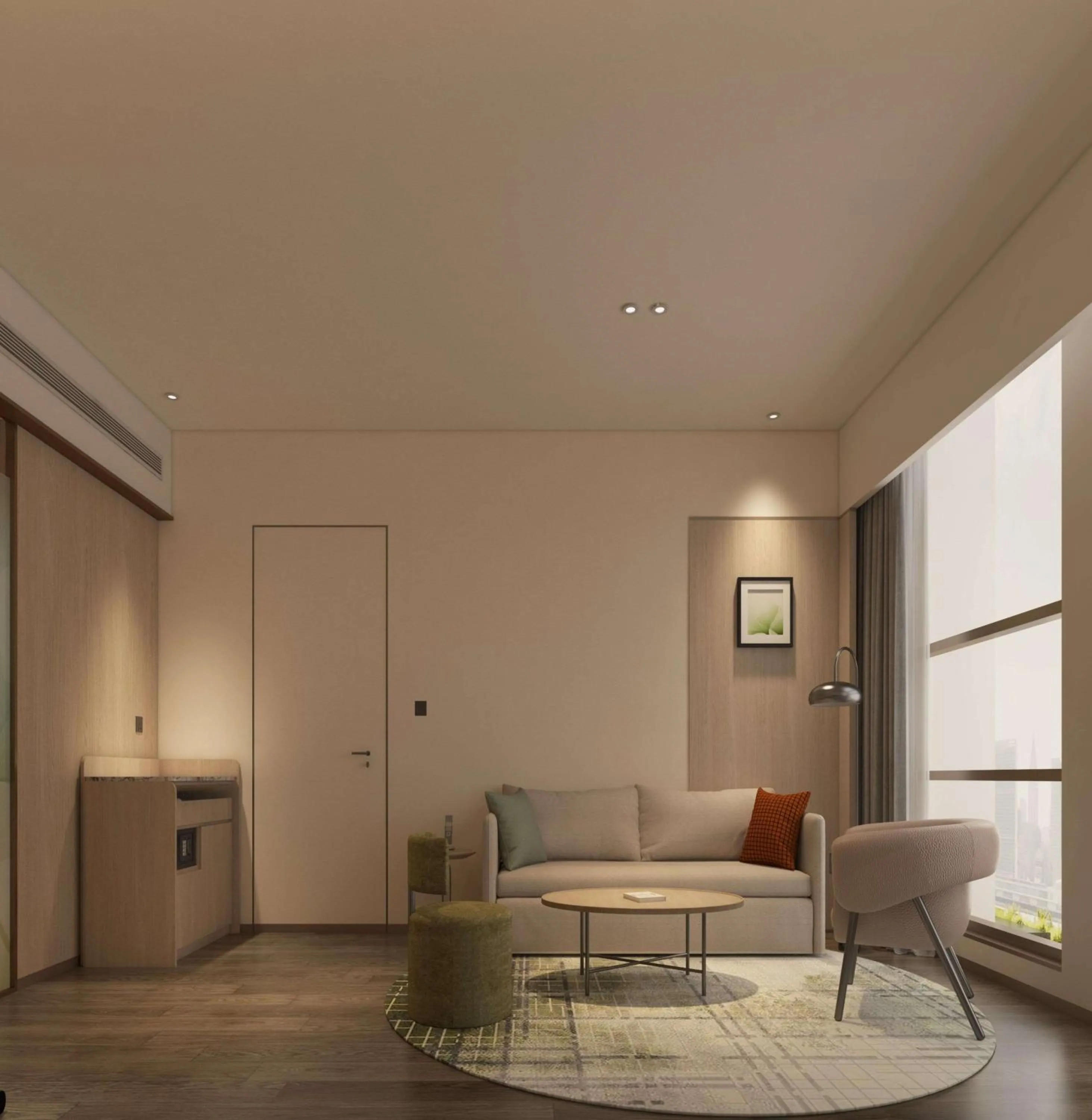 Living room in Hilton Garden Inn Linyi Shangcheng