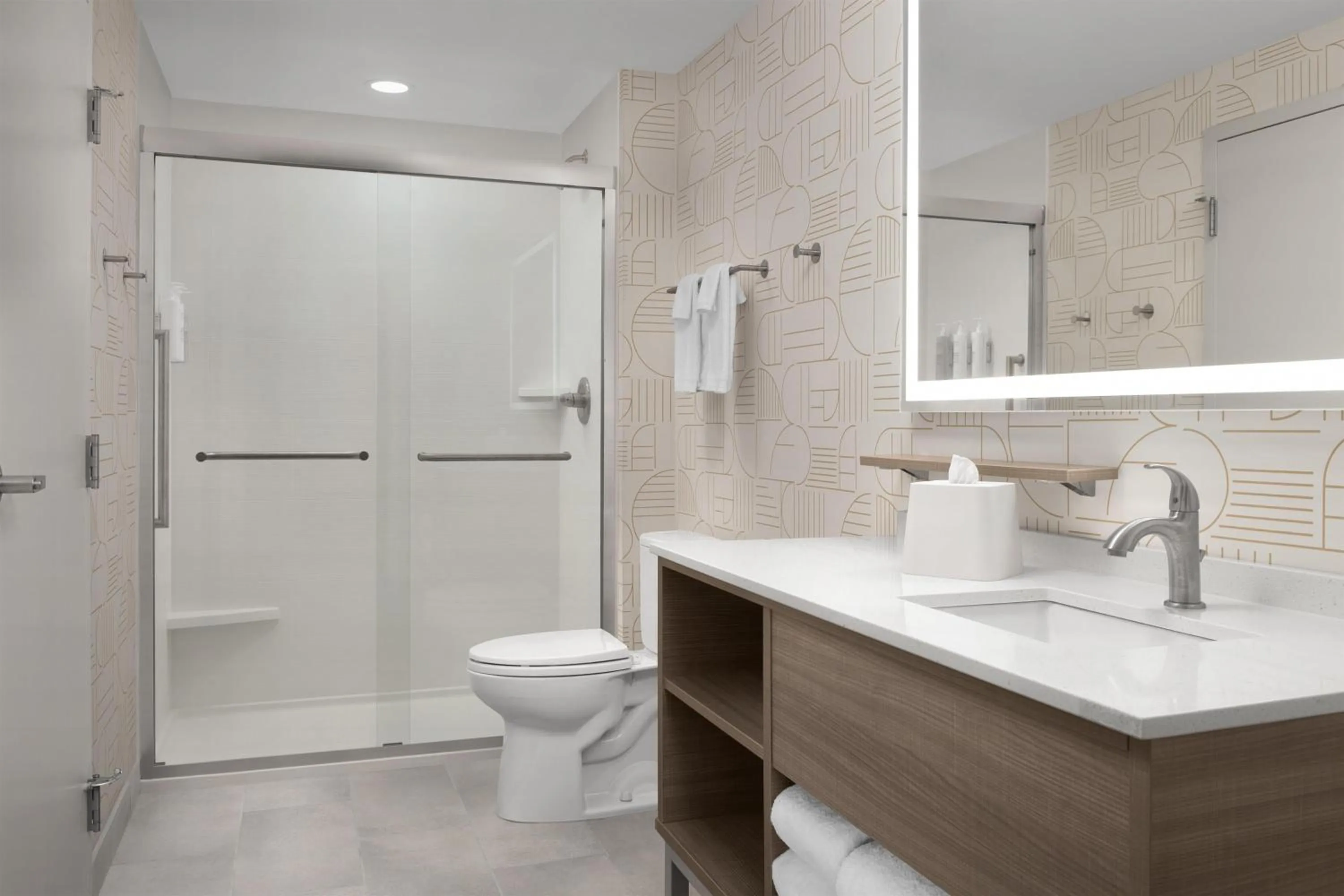 Bathroom in Home2 Suites By Hilton Syracuse Liverpool Airport Area