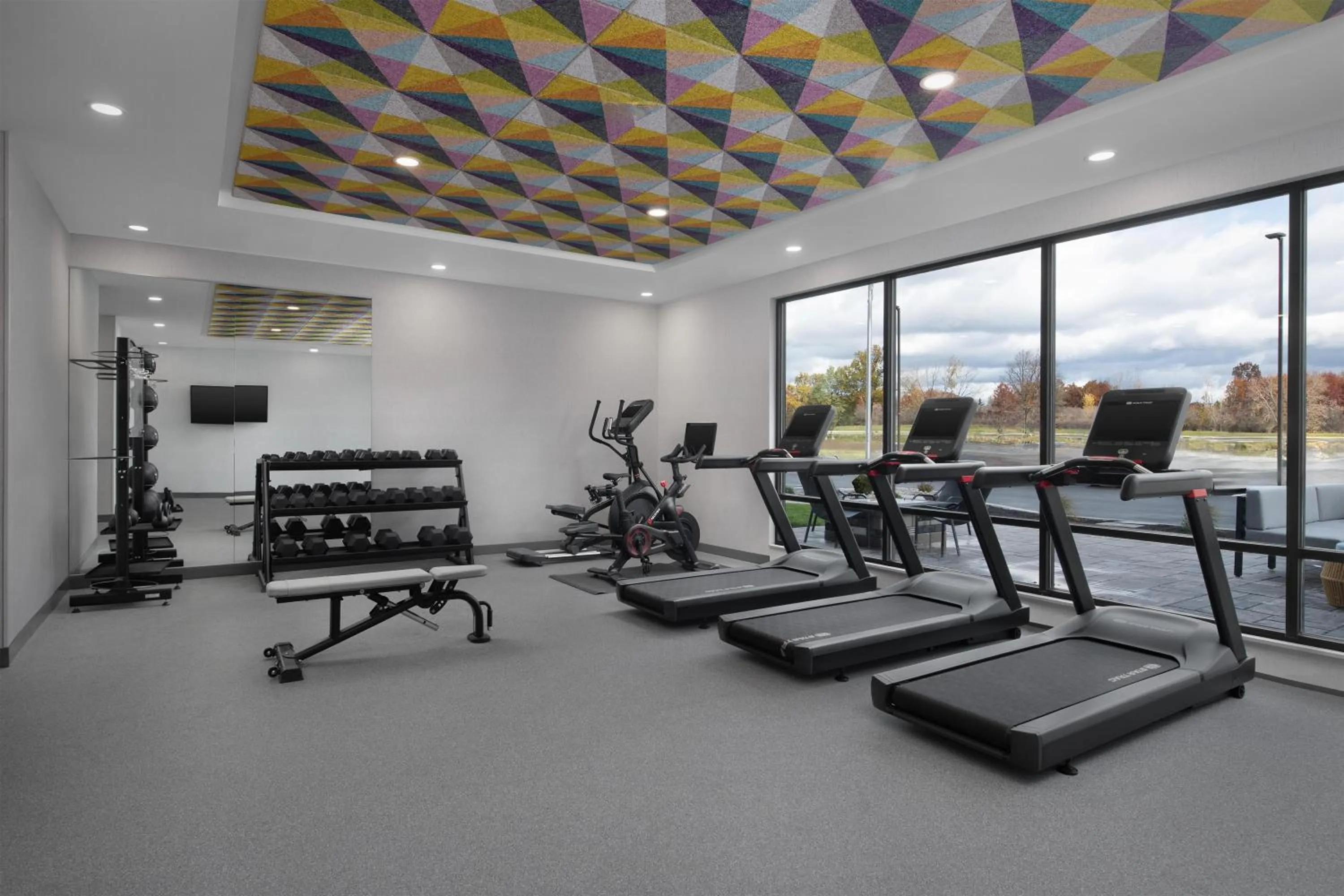 Fitness centre/facilities in Home2 Suites By Hilton Syracuse Liverpool Airport Area