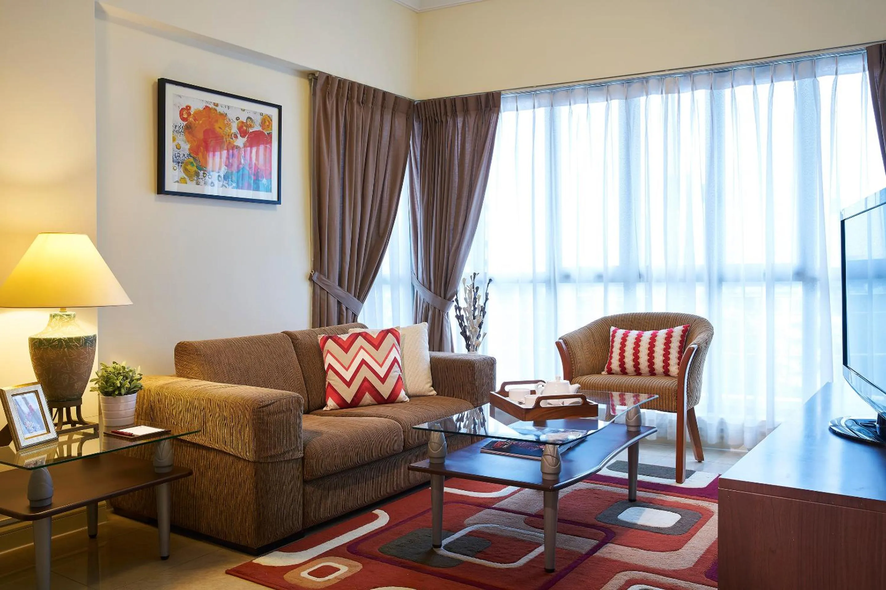 Living room in Village Residence Hougang by Far East Hospitality