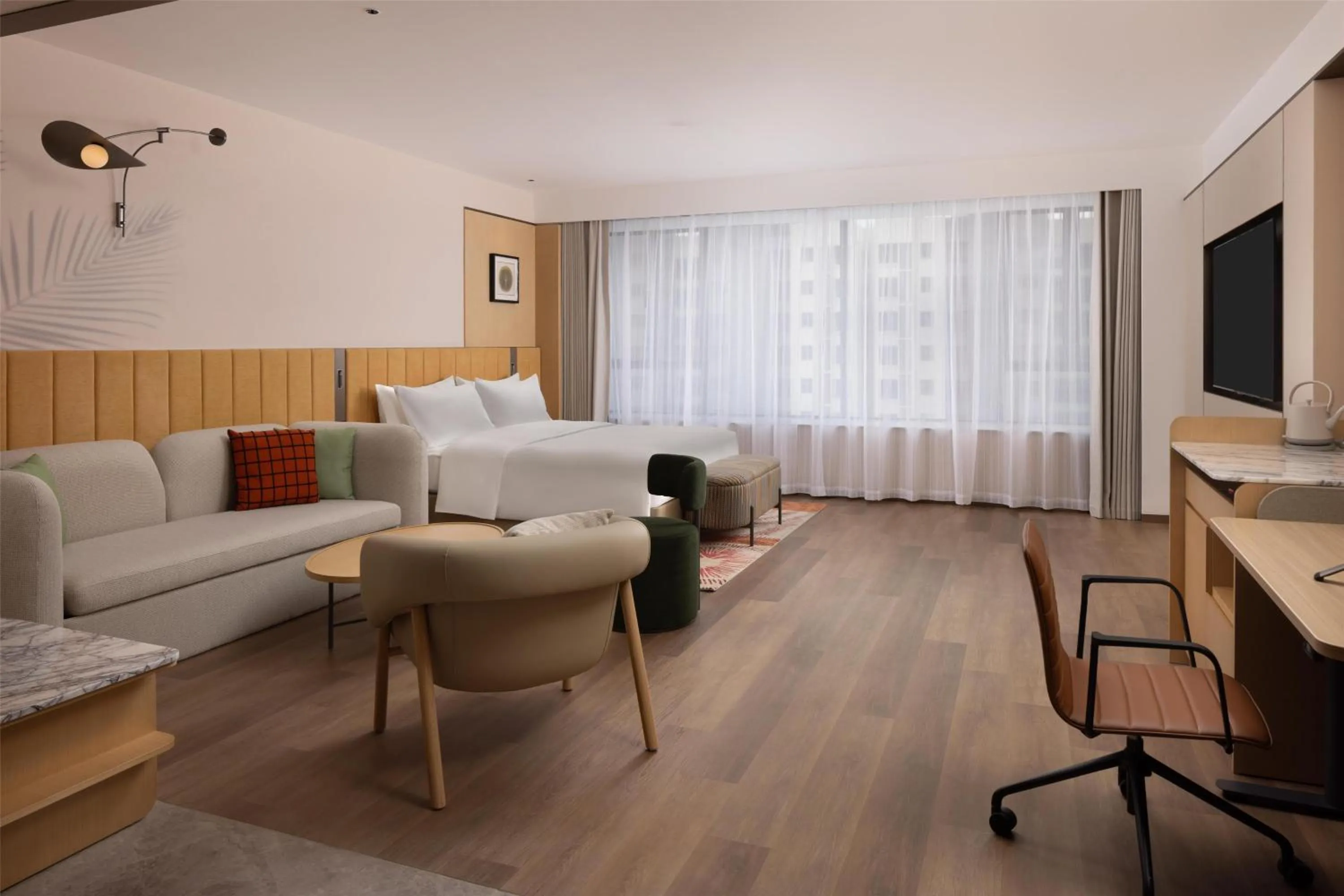 Living room in Hilton Garden Inn Shaoguan Furong New Town