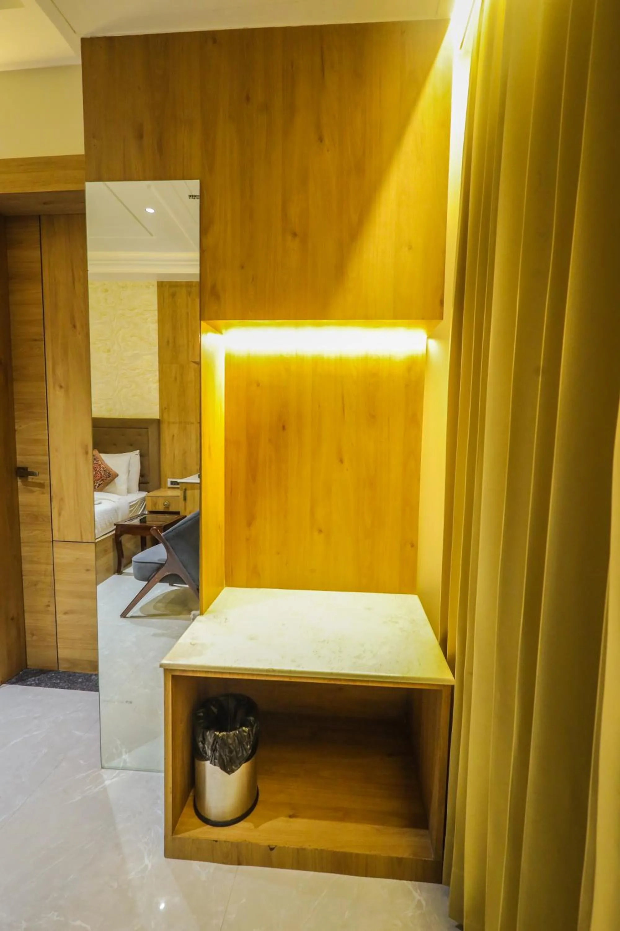 storage, Bed in Shri Damodar Dham