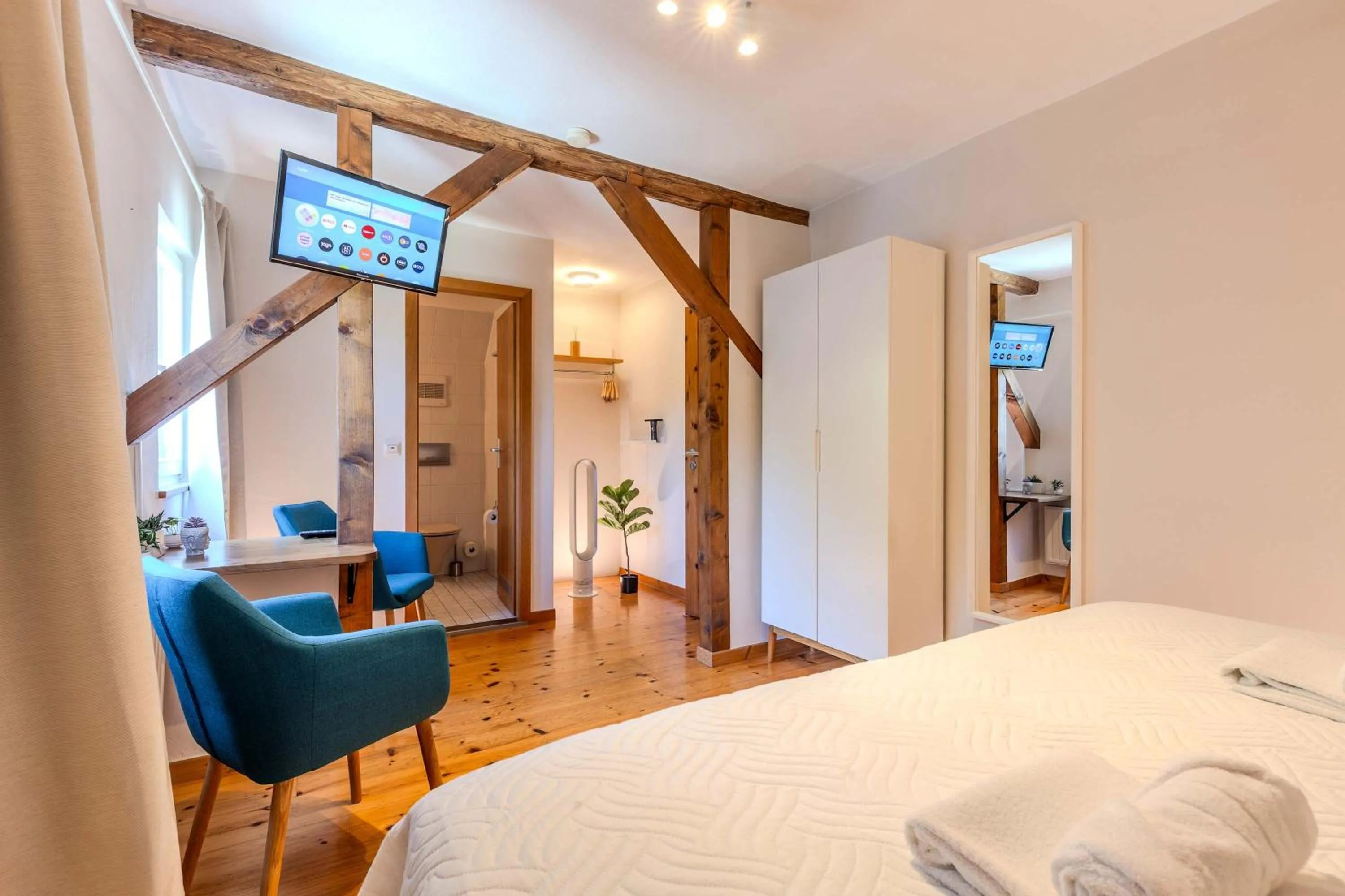 Bed in Weingut Muehlenschenke - Game-Room, Vineyard, Sauna and more