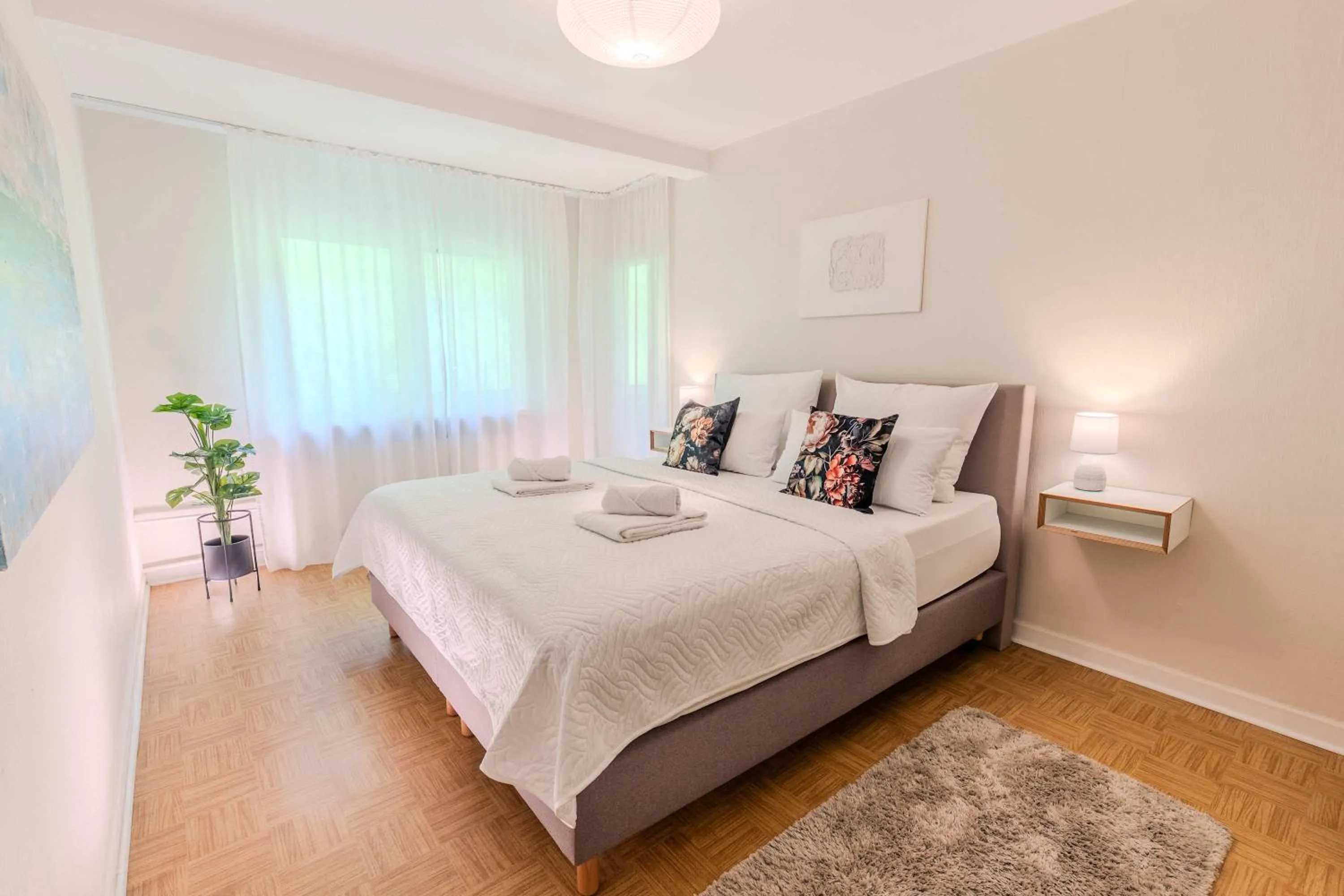 Bed in Weingut Muehlenschenke - Game-Room, Vineyard, Sauna and more