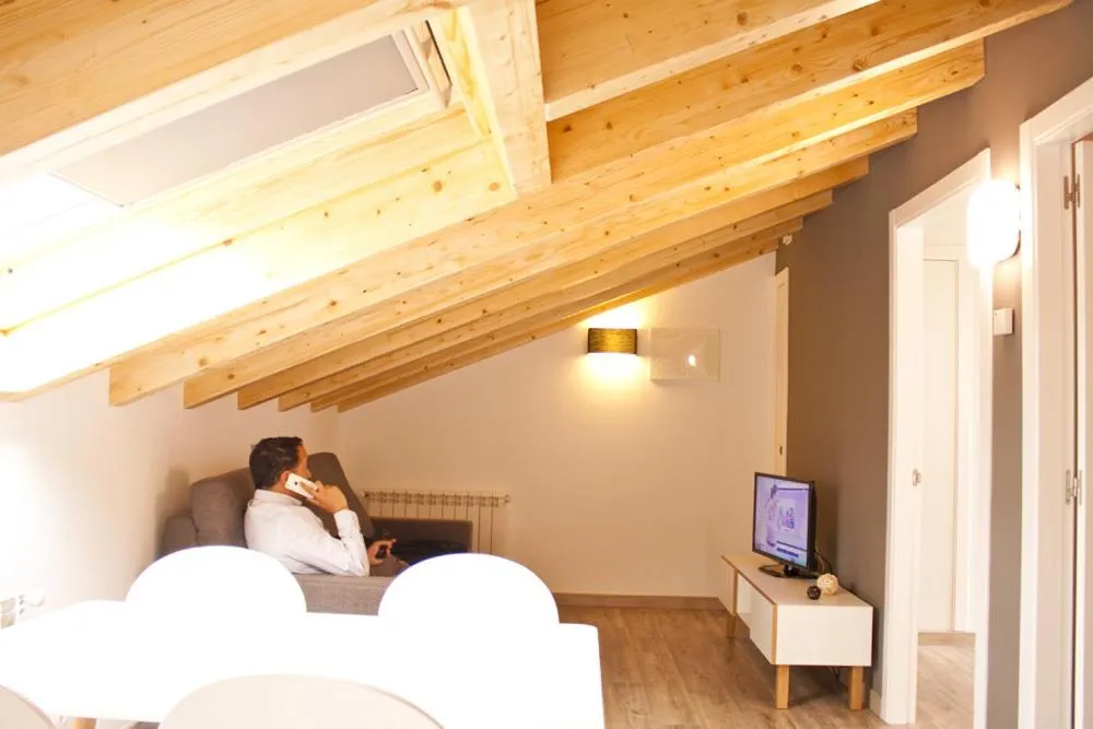 Living room in Lux Apartamentos Santiago