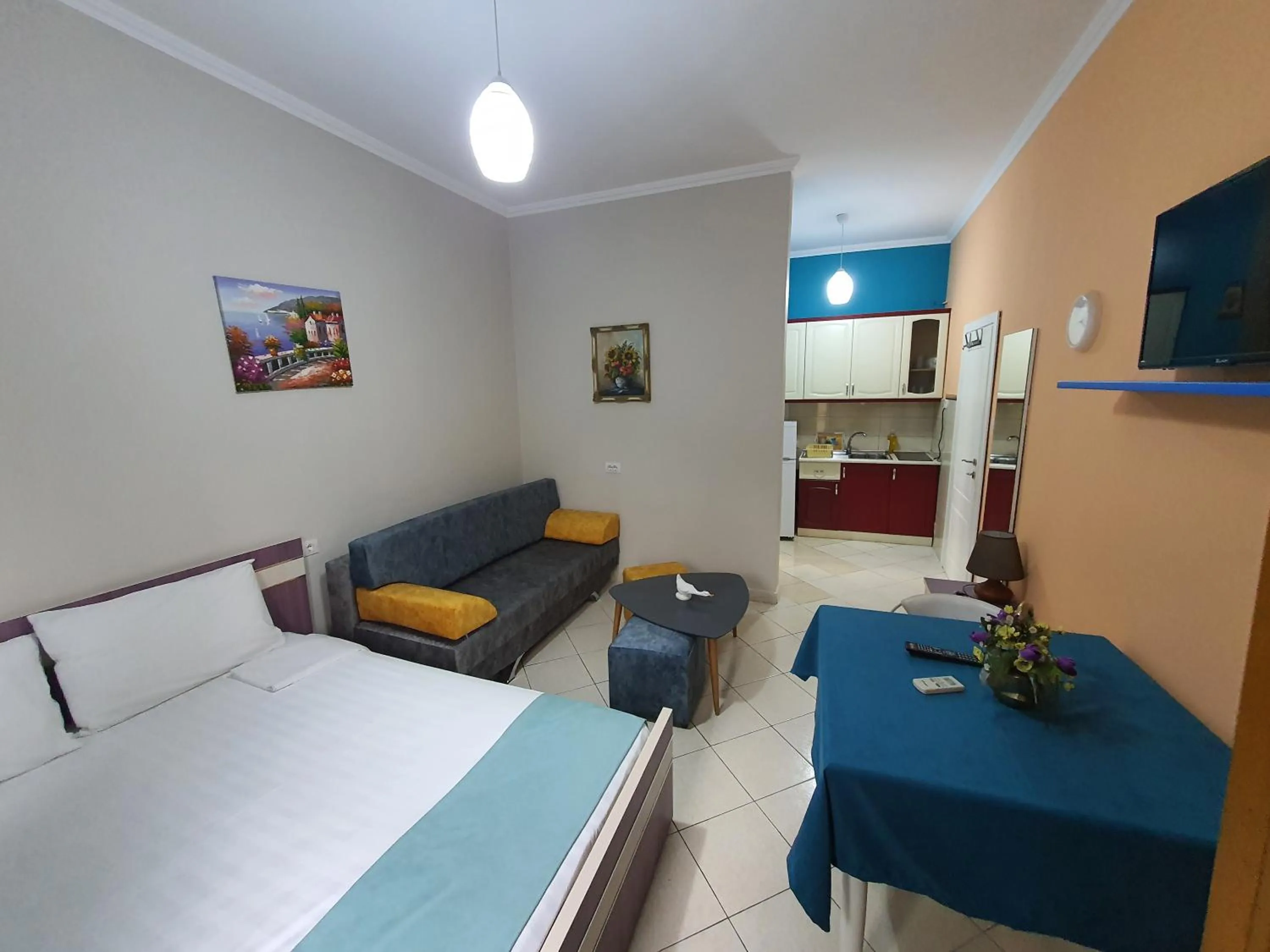 Photo of the whole room, Bed in My Apartments Durres