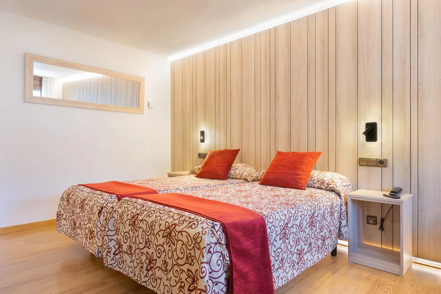 Bed in Hotel Eth Solan & SPA