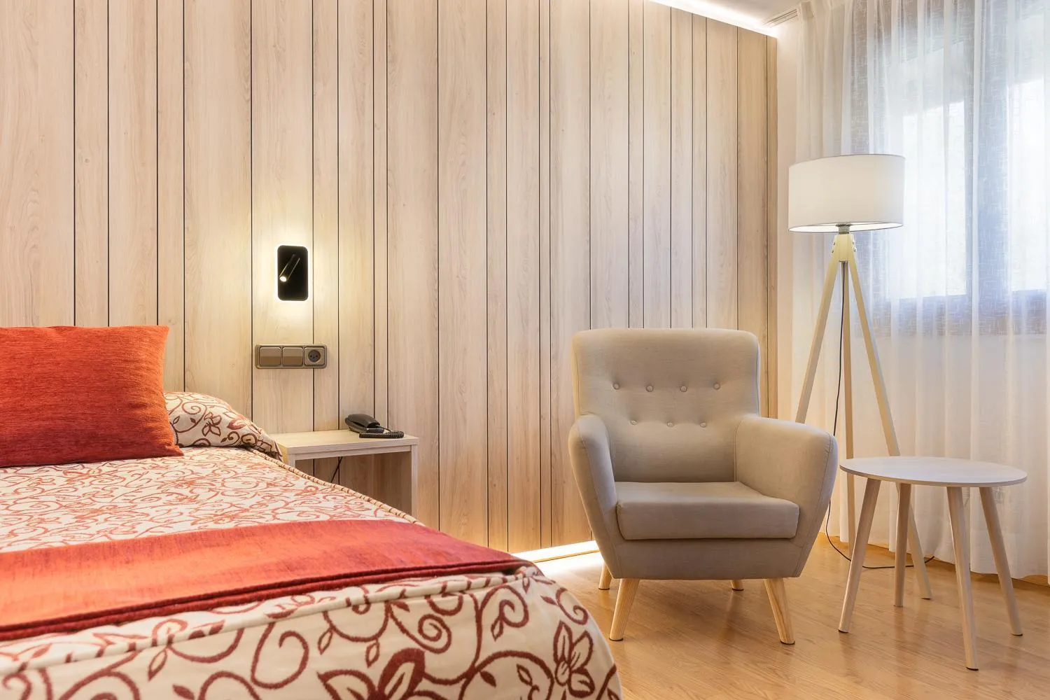 Bed in Hotel Eth Solan & SPA