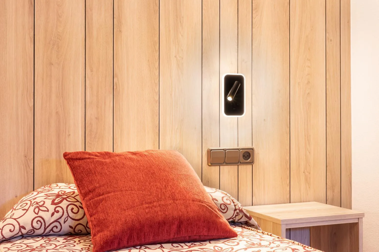 Bed in Hotel Eth Solan & SPA