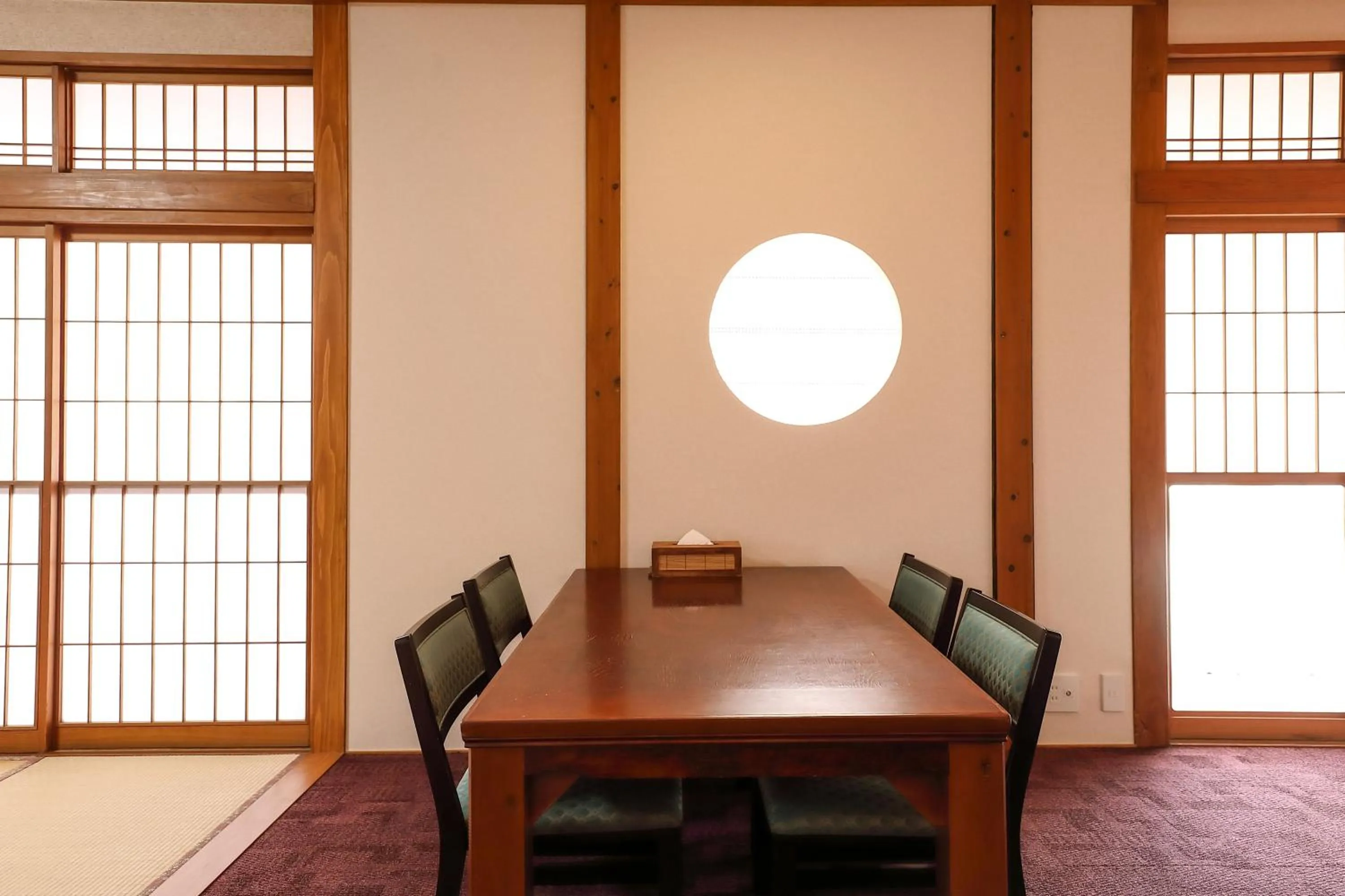 Dining area in Tsukasaya Ryokan