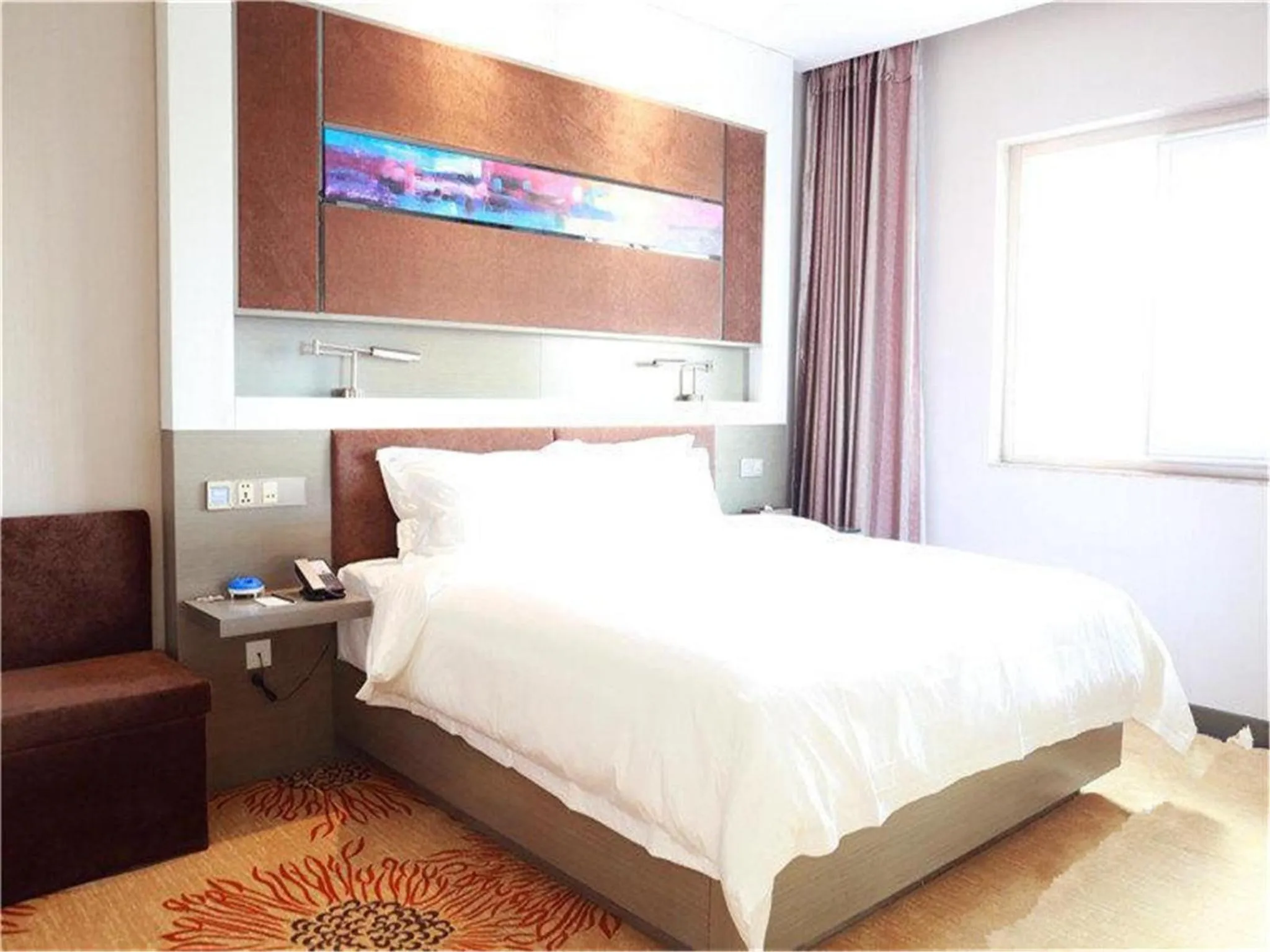 Bed in Lavande Hotel Beijing Tongzhou Guoyuan