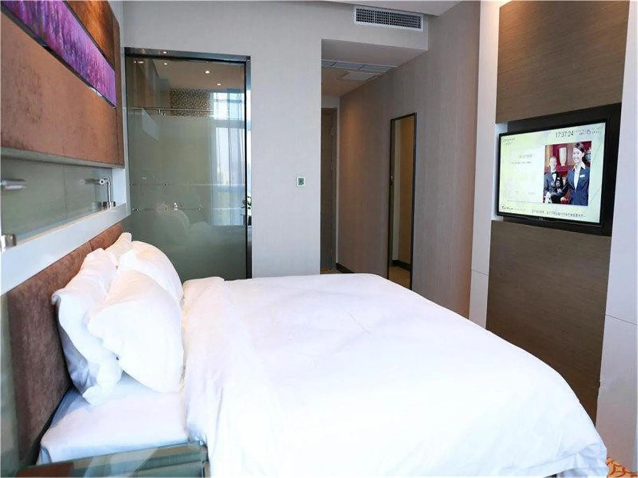 Bed in Lavande Hotel Beijing Tongzhou Guoyuan