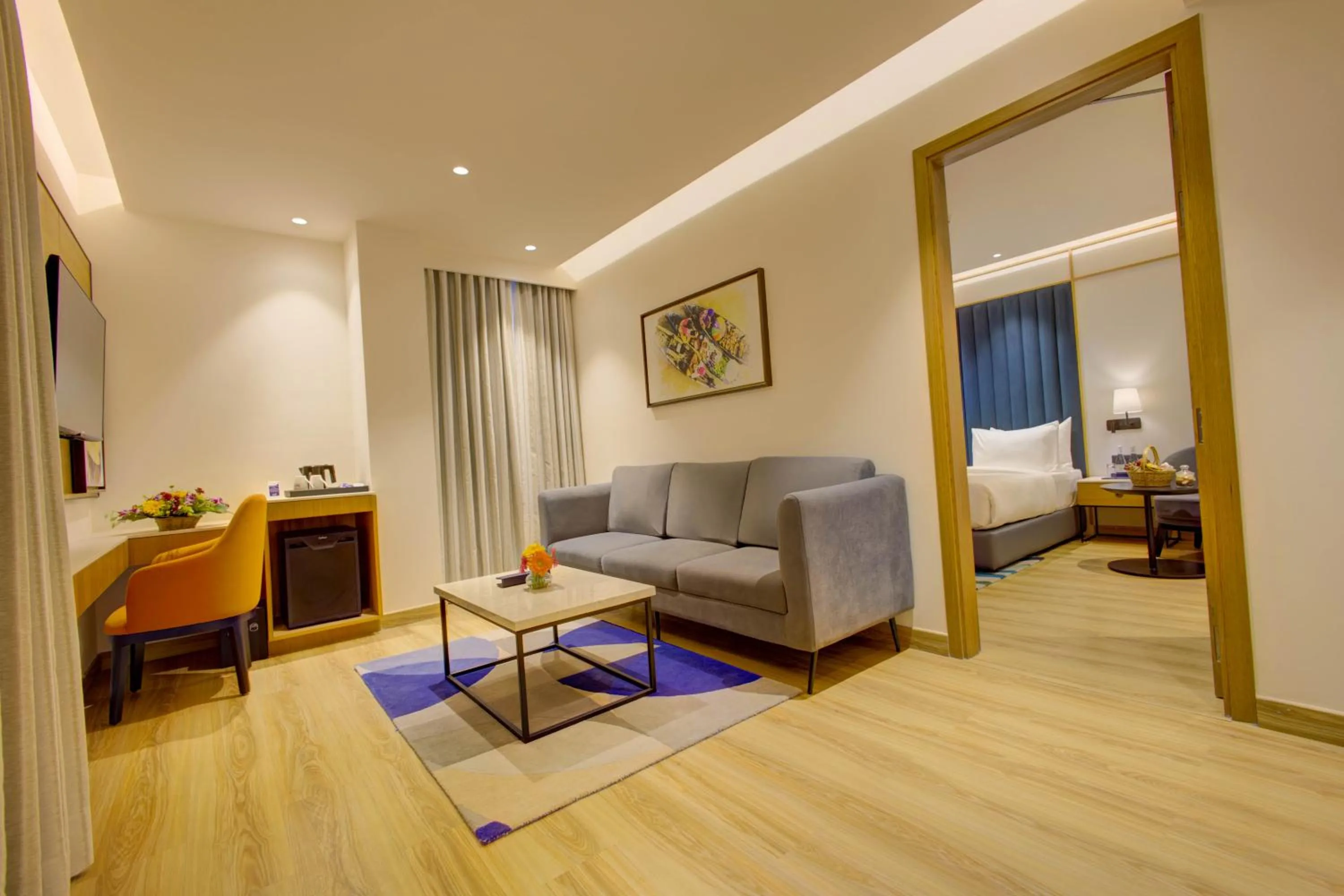 Living room, Bed in Cygnett Inn