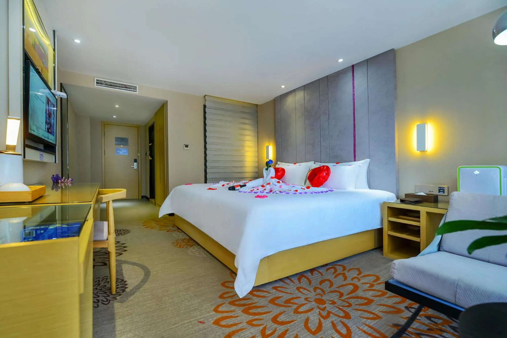 Bed in Lavande Hotel Chongqing Guanyin Bridge Pedestrian Street