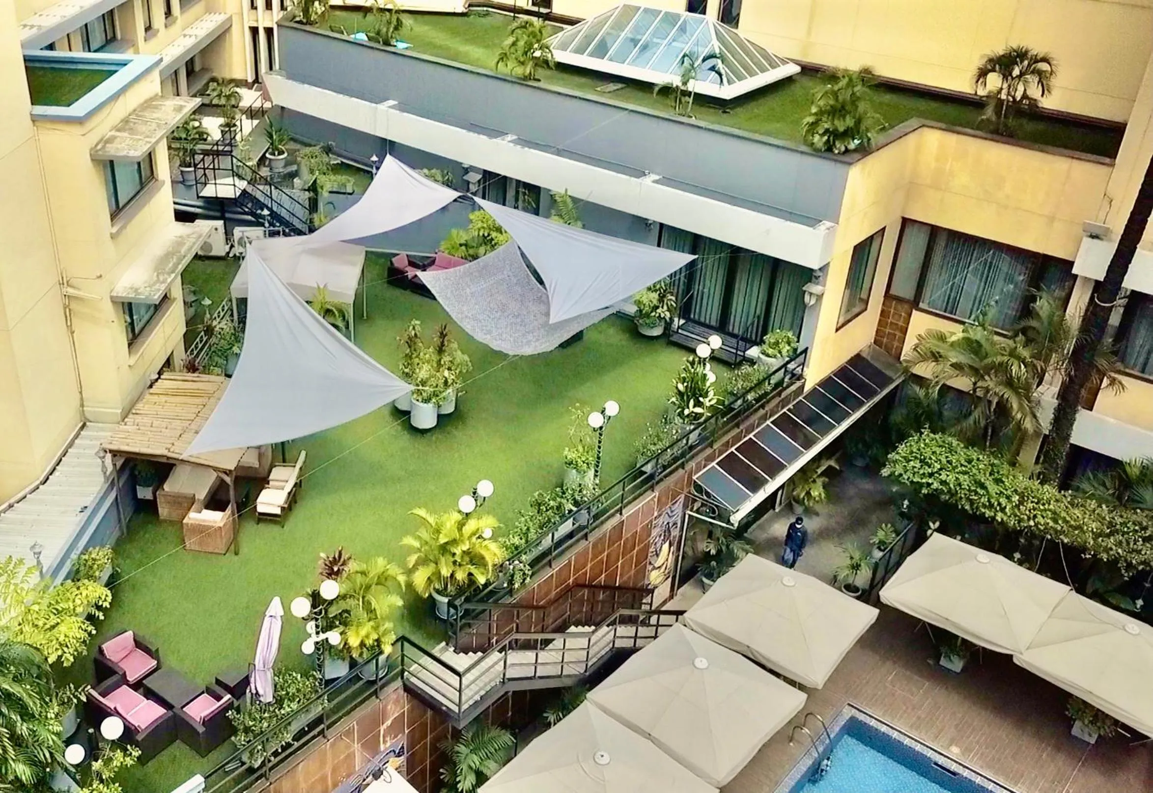 Patio in Hotel Memling