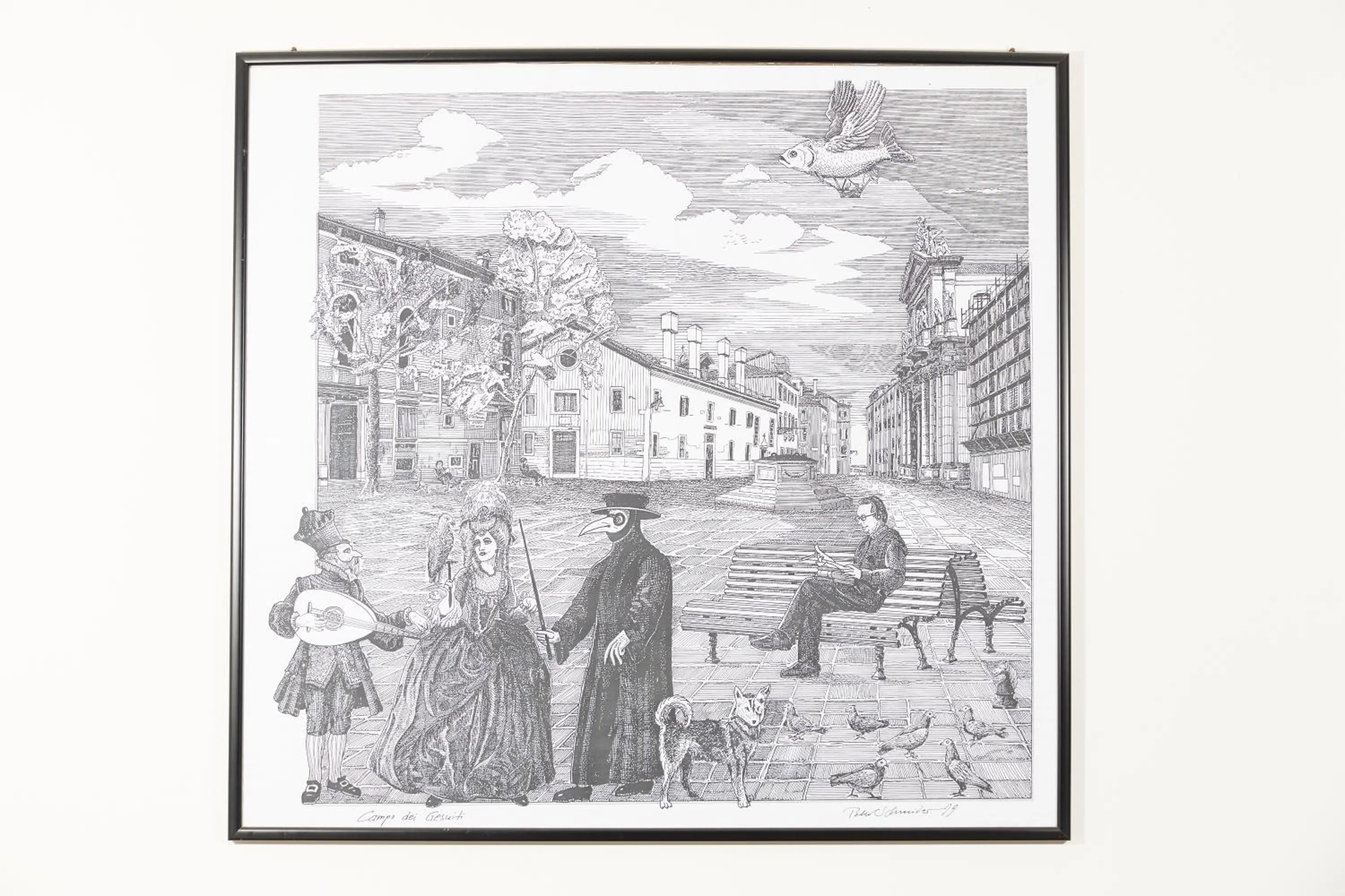 Decorative detail in Ostello AMDG