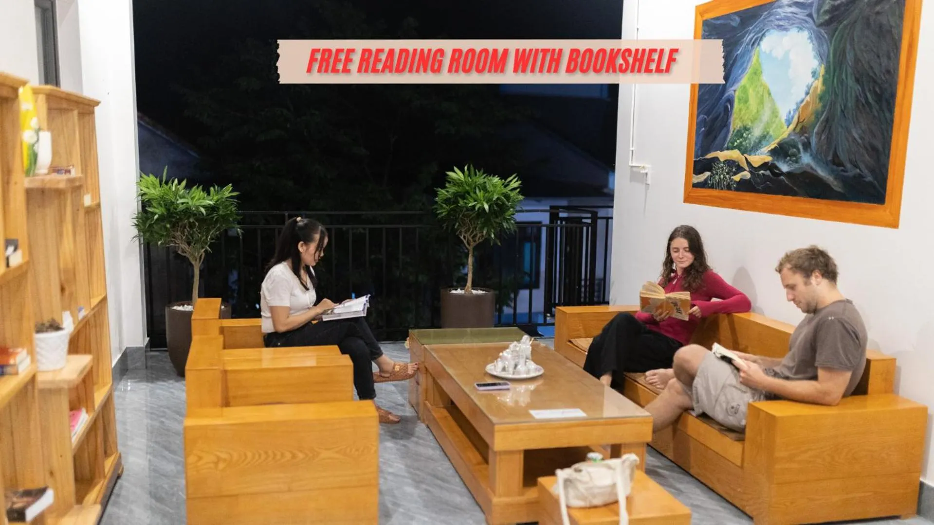 People in Green Riverside Cosy Home