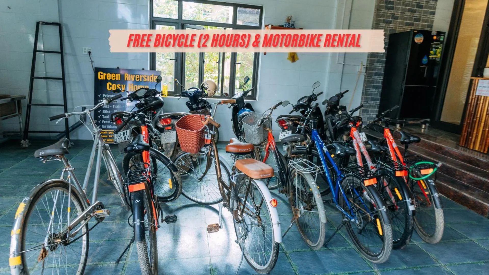 Cycling in Green Riverside Cosy Home