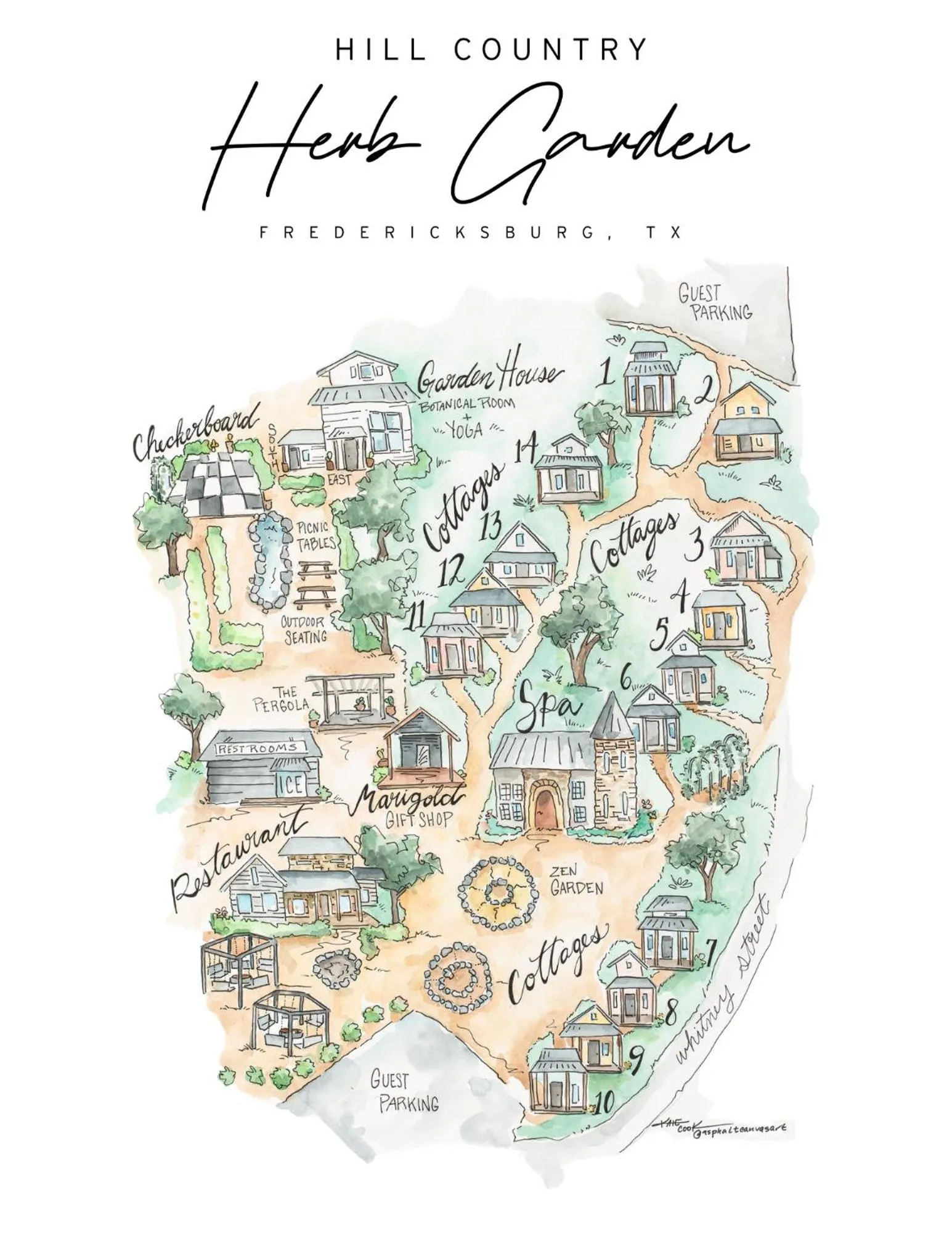 Floor plan in Hill Country Herb Garden