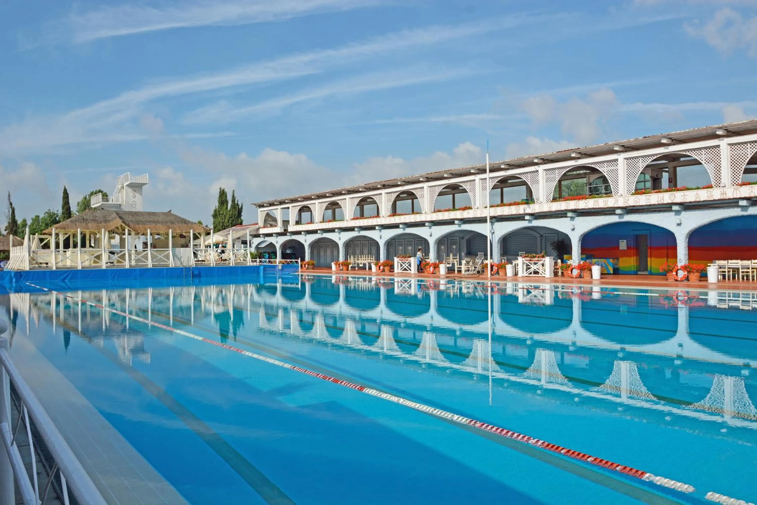 Pool view in Hotel Boccaccio