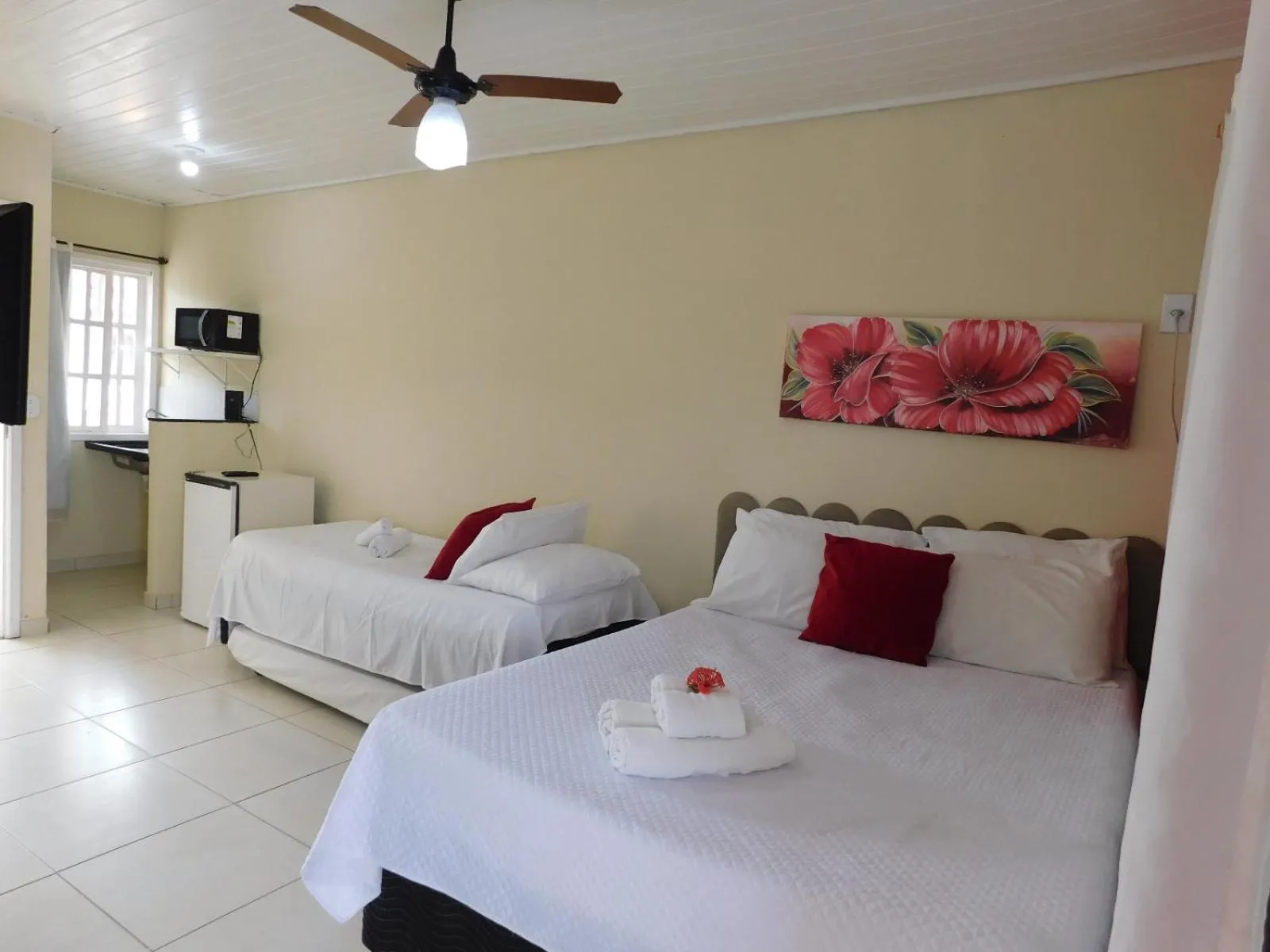 Bed in Pousada Luzes de Geribá