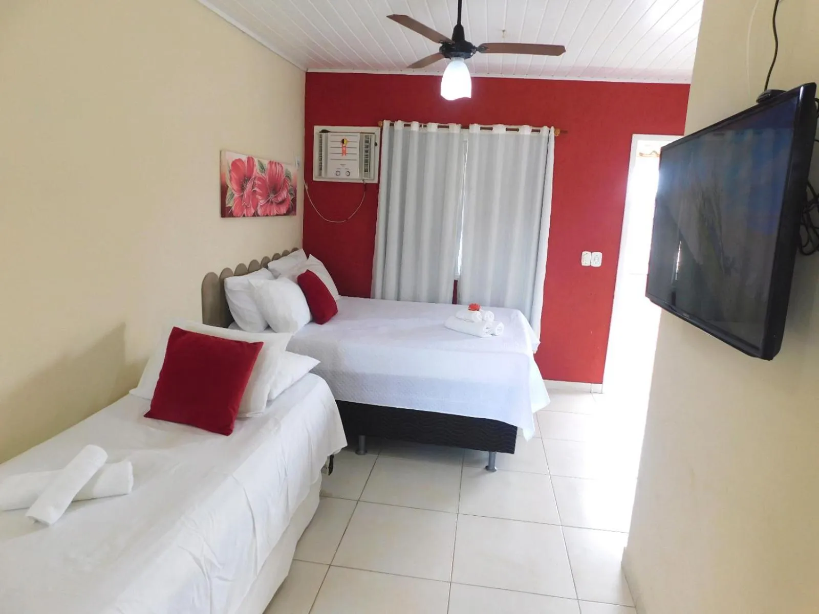 Bedroom, Bed in Pousada Luzes de Geribá