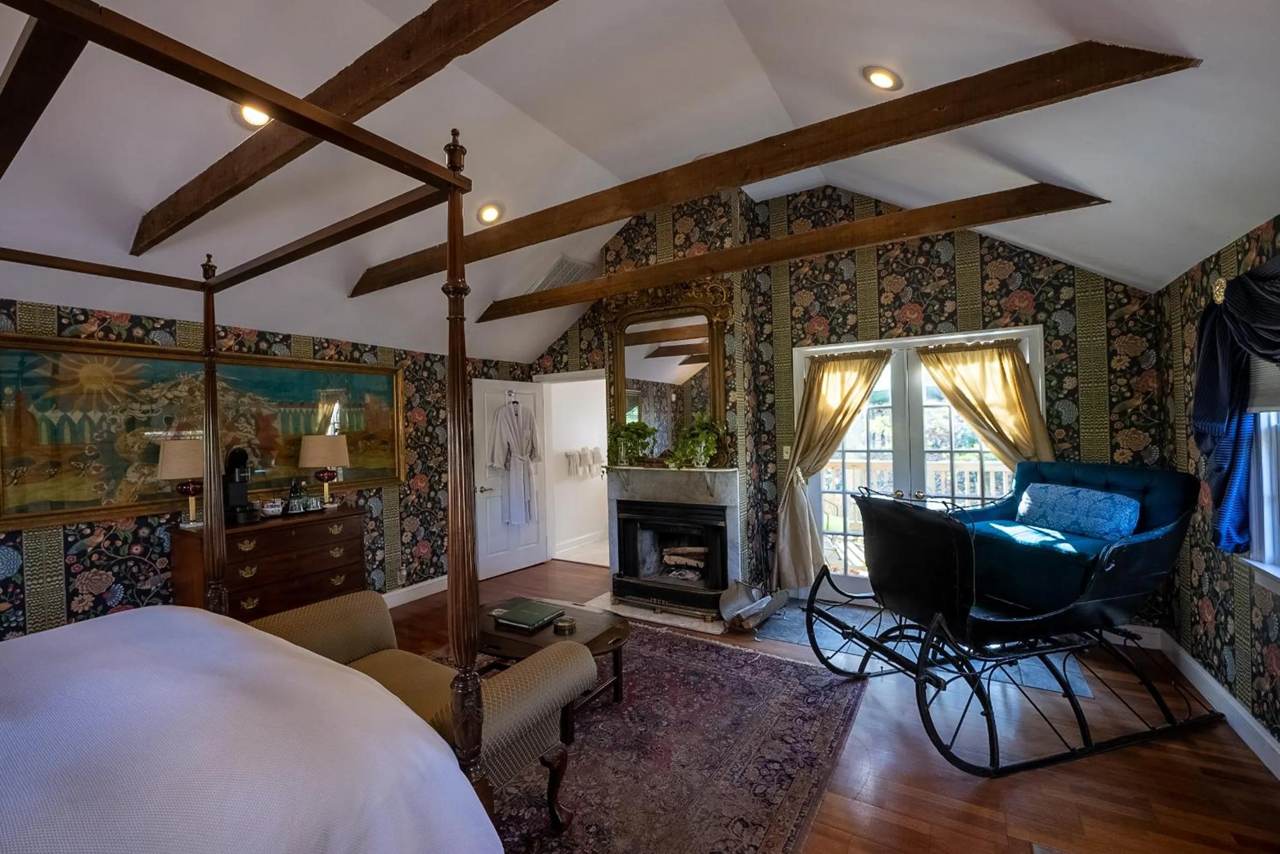 Seating area, Bed in Antrim 1844