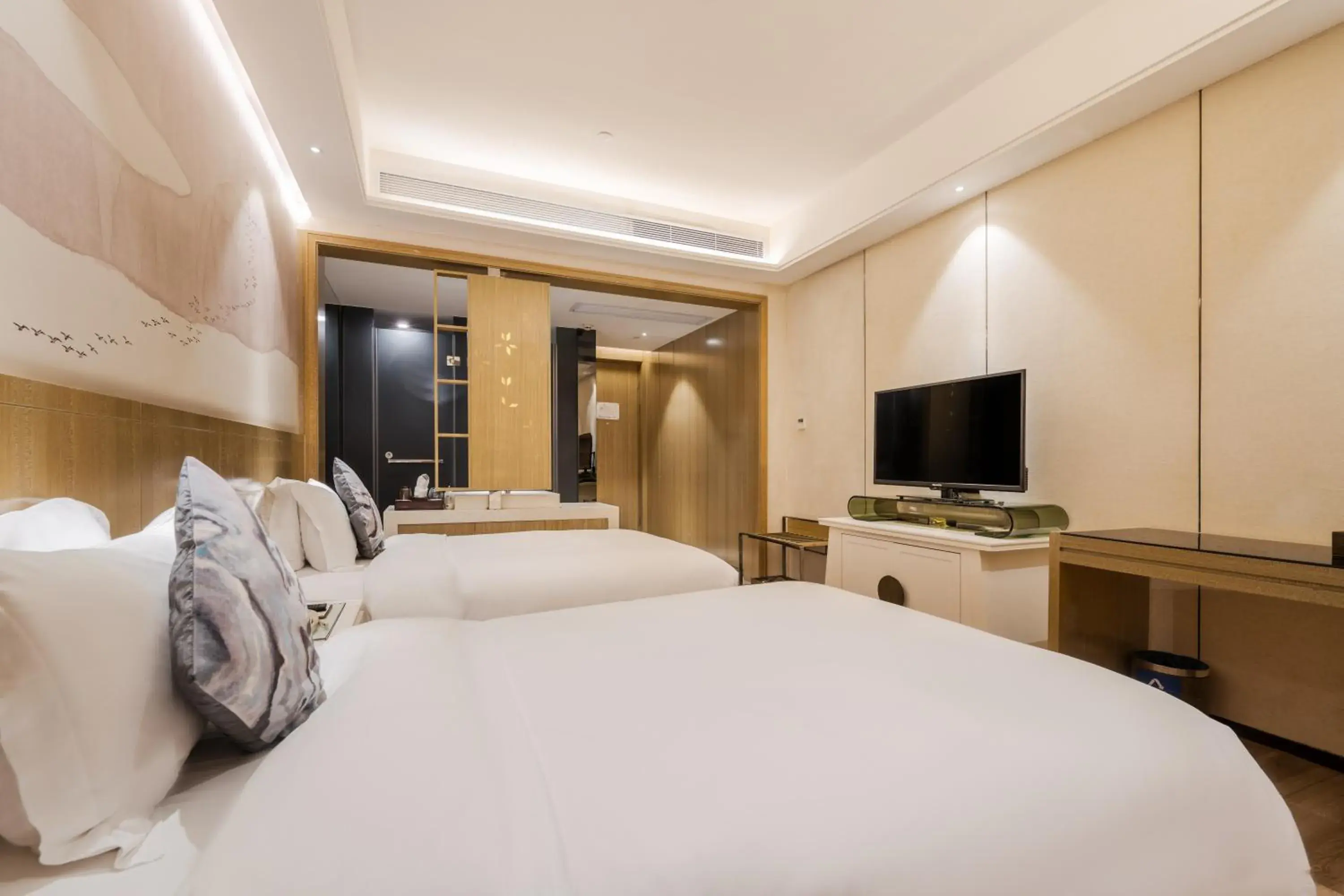 Superior Twin Room with No Window in Paco Hotel Shuiyin Road Guangzhou Superior Twin Room with No Window in Paco Hotel Shuiyin Road Guangzhou
