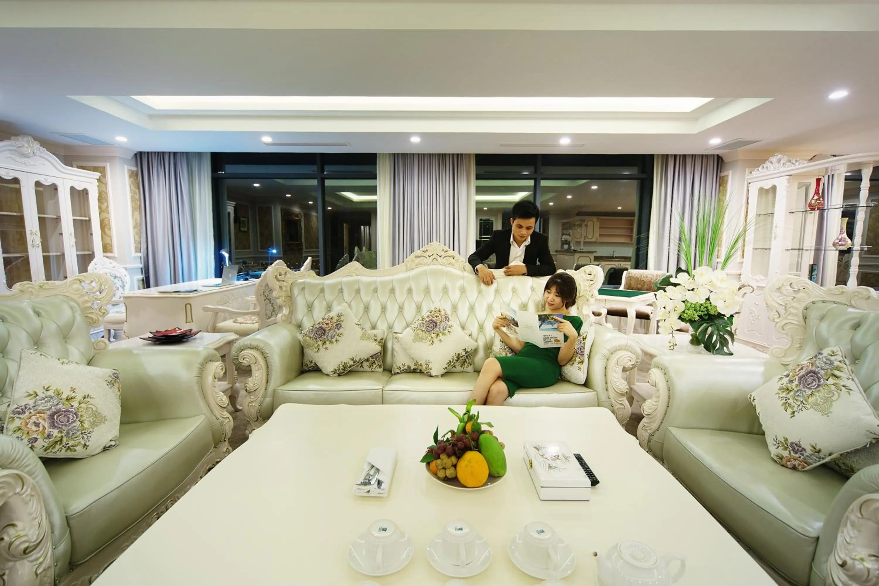 Living room in Muong Thanh Grand Quang Nam