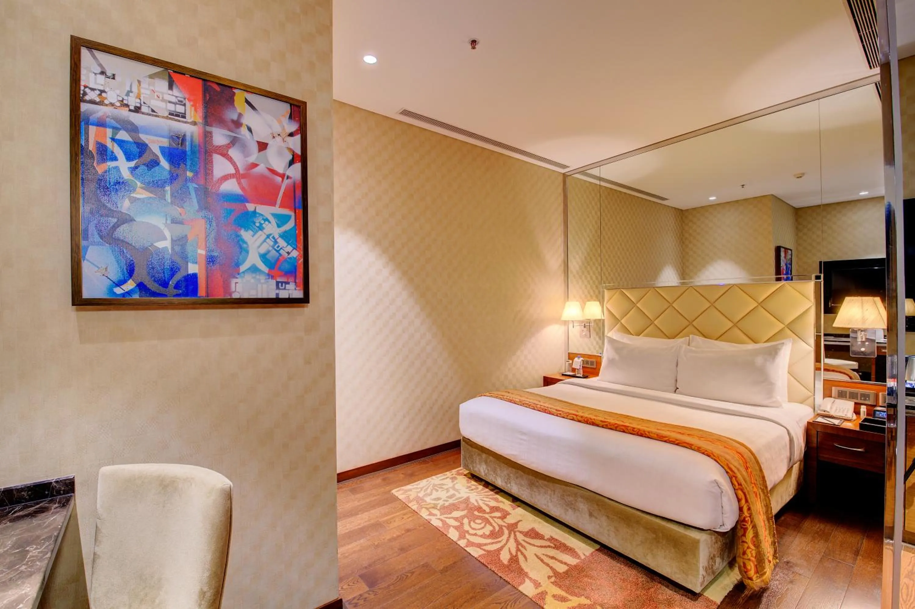 Bedroom, Bed in Niranta Transit Hotel Terminal 2 Arrivals/Landside